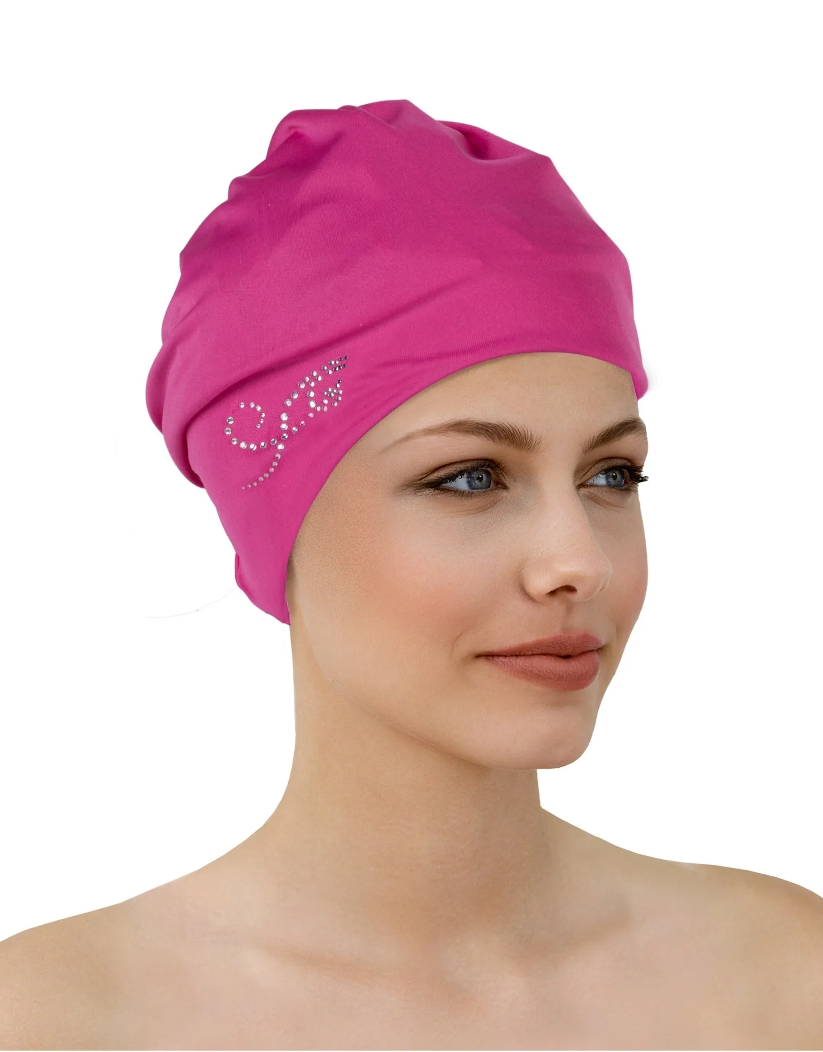 Applique Fabric Swim Cap