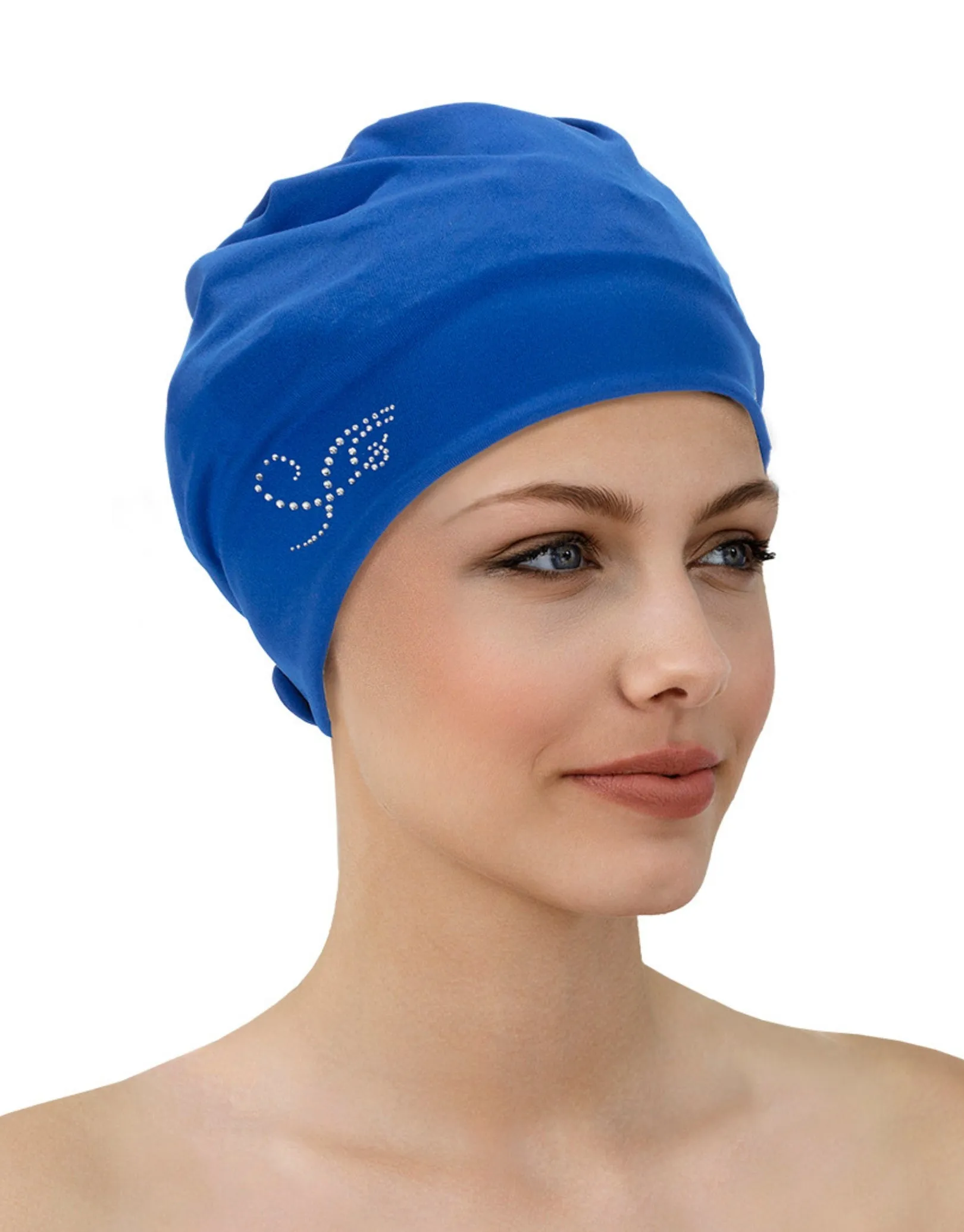 Applique Fabric Swim Cap