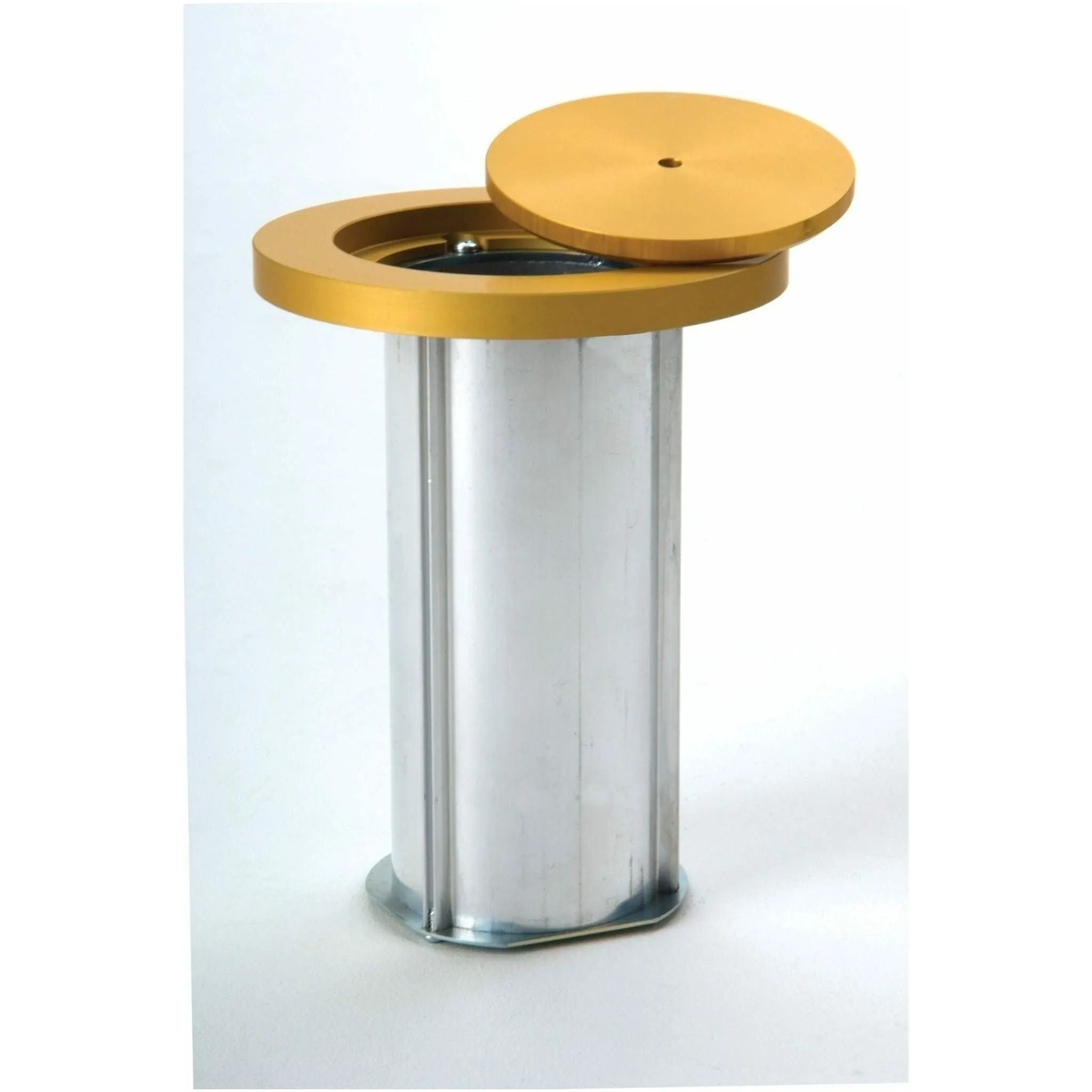 Bison 4" Volleyball Floor Sockets w/ Plated Aluminum Cover Plate VB22