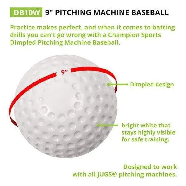 Champion Sports Dimpled Pitching Machine Baseball DB10