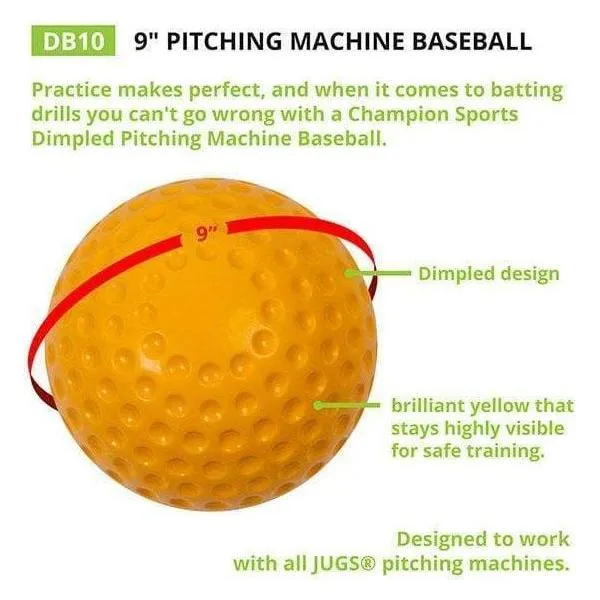 Champion Sports Dimpled Pitching Machine Baseball DB10