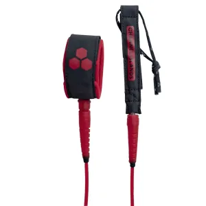 Channel Islands Everyday Round Surfboard Leash - 6' x 1/4"/Red