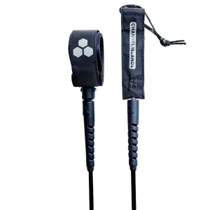 Channel Islands Longboard Ankle Surfboard Leash - 10' x 1/4"/Black