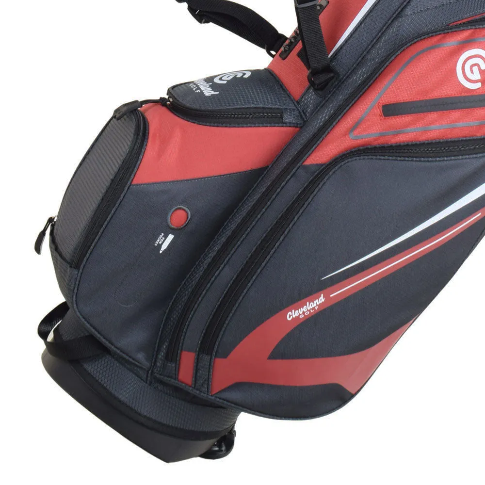 Cleveland Golf Saturday Stand Bag - Red/Charcoal