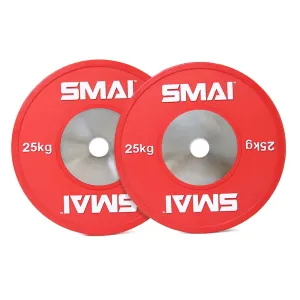 Competition Bumper Plate 25kg (PAIR) - IWF Colour Smai