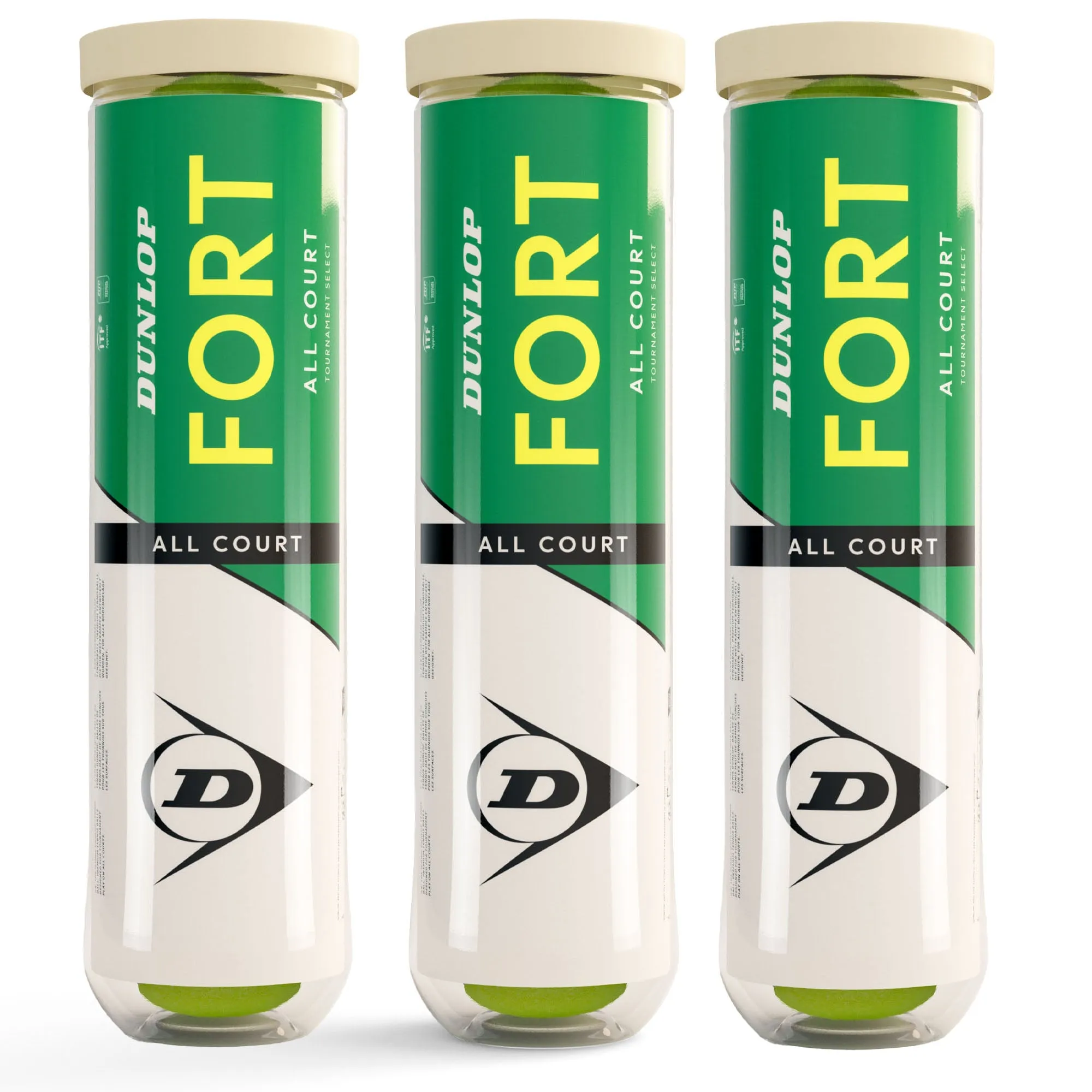 Dunlop Fort All Court Tournament Tennis Balls - 1 Dozen