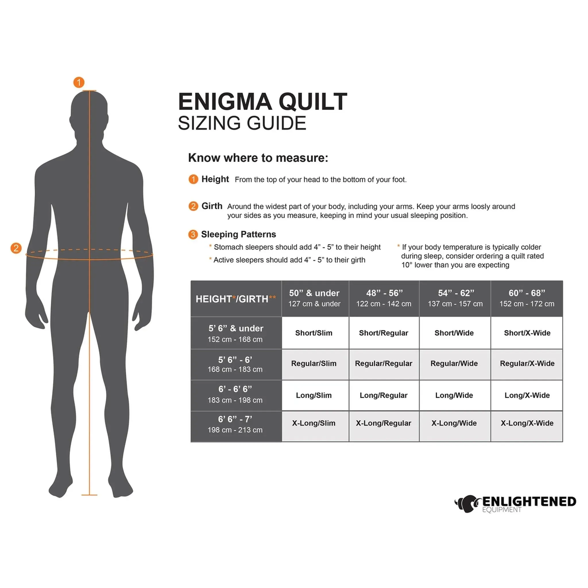 Enlightened Equipment | Enigma Down Quilt 20F