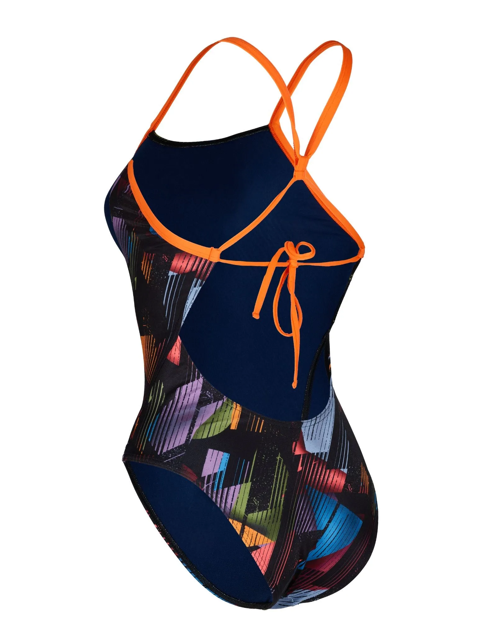 Essential Tie Back Swimsuit - Multicolour/Navy