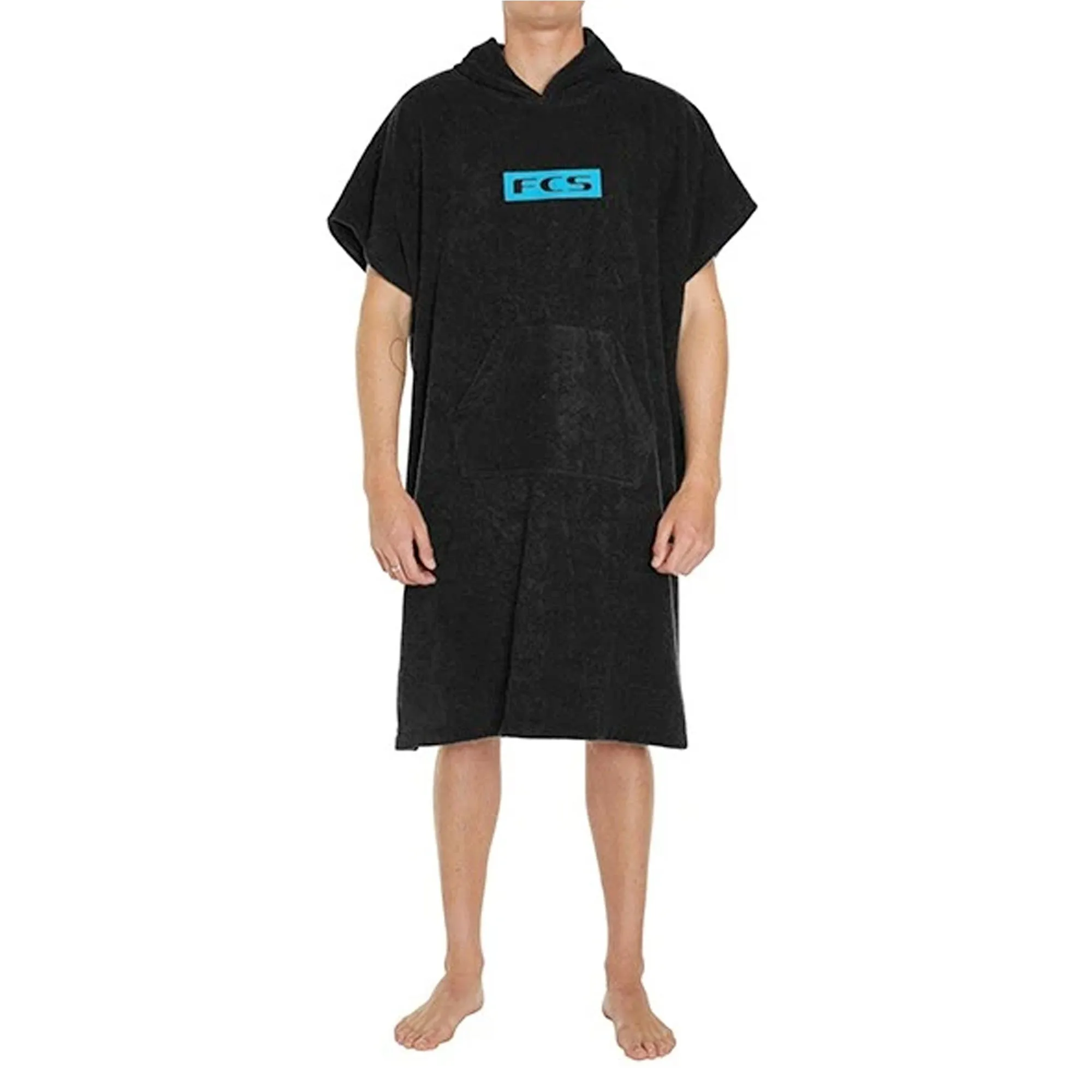 FCS Changing Surf Poncho - Black/Blue