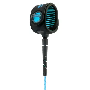 FCS Freedom Helix Comp Surfboard Leash - 6'/Blue/Black