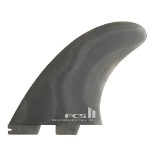FCS II Mark Richards Eco Neo 2 1 Surfboard Fins - Smoke