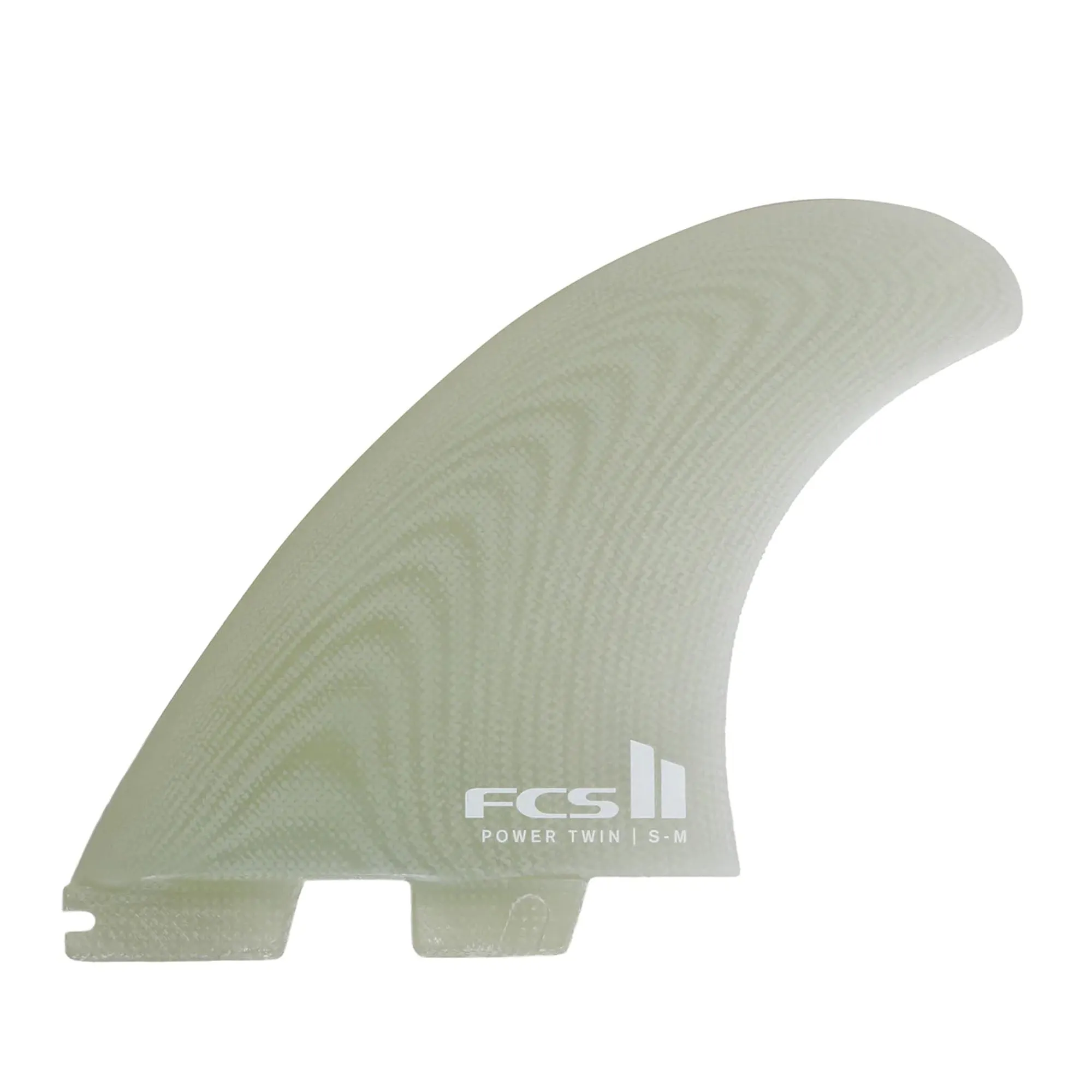 FCS II Power Stabilizer 2 1 Surfboard Fins - Small/Clear