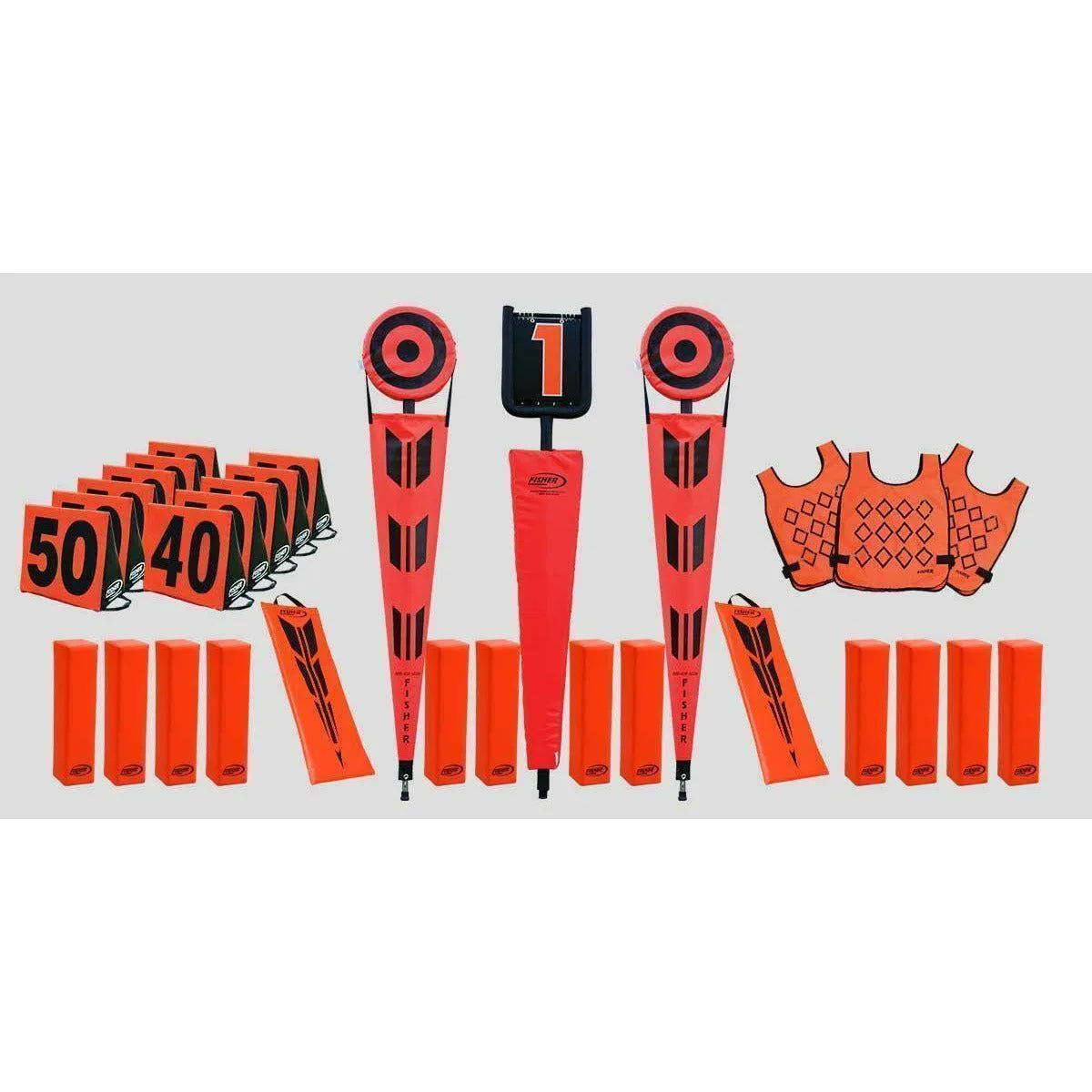Fisher Flip Indicator/Chain Set Complete Football Down Marker Package 5 3013PK