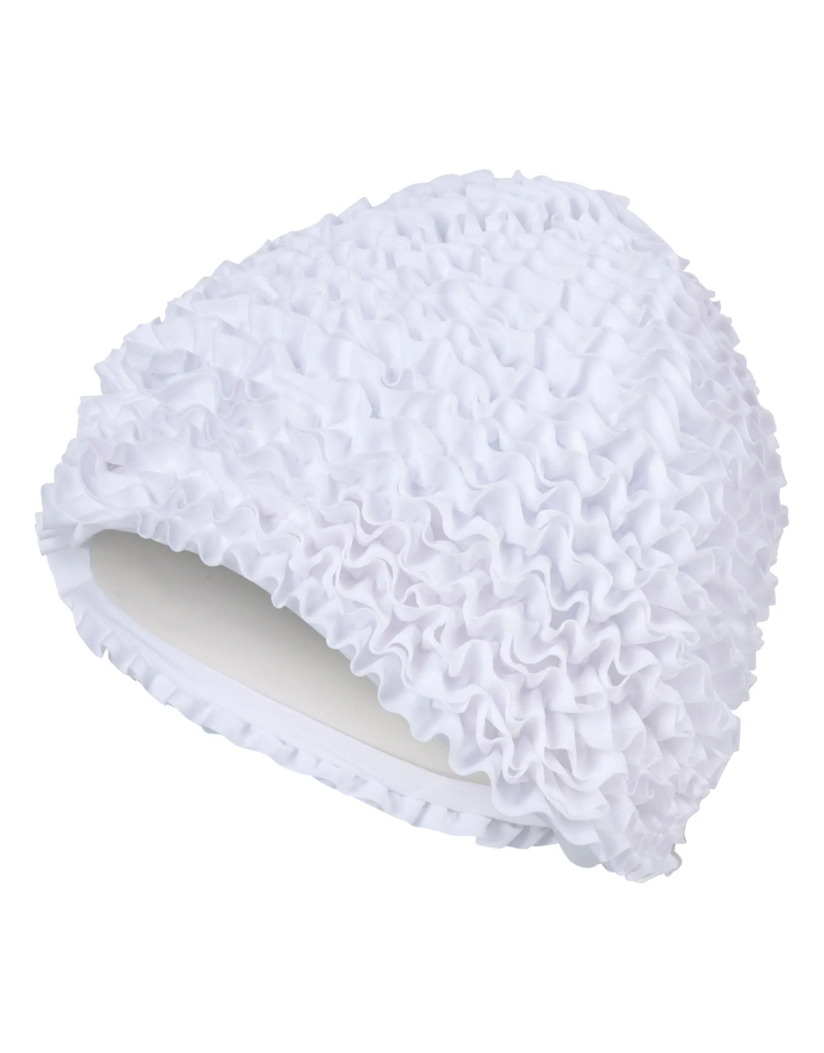 Frill Fabric Swim Cap