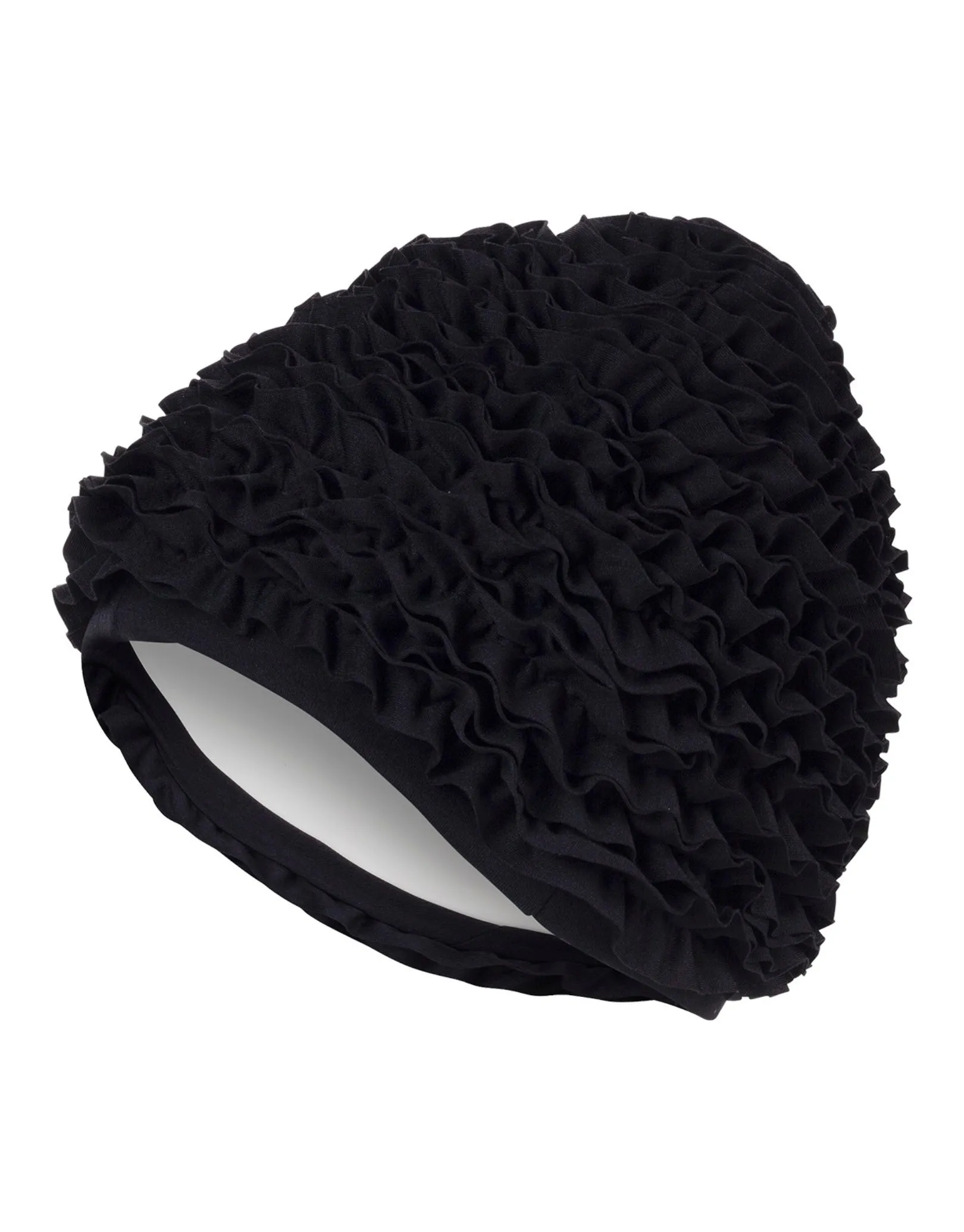 Frill Fabric Swim Cap