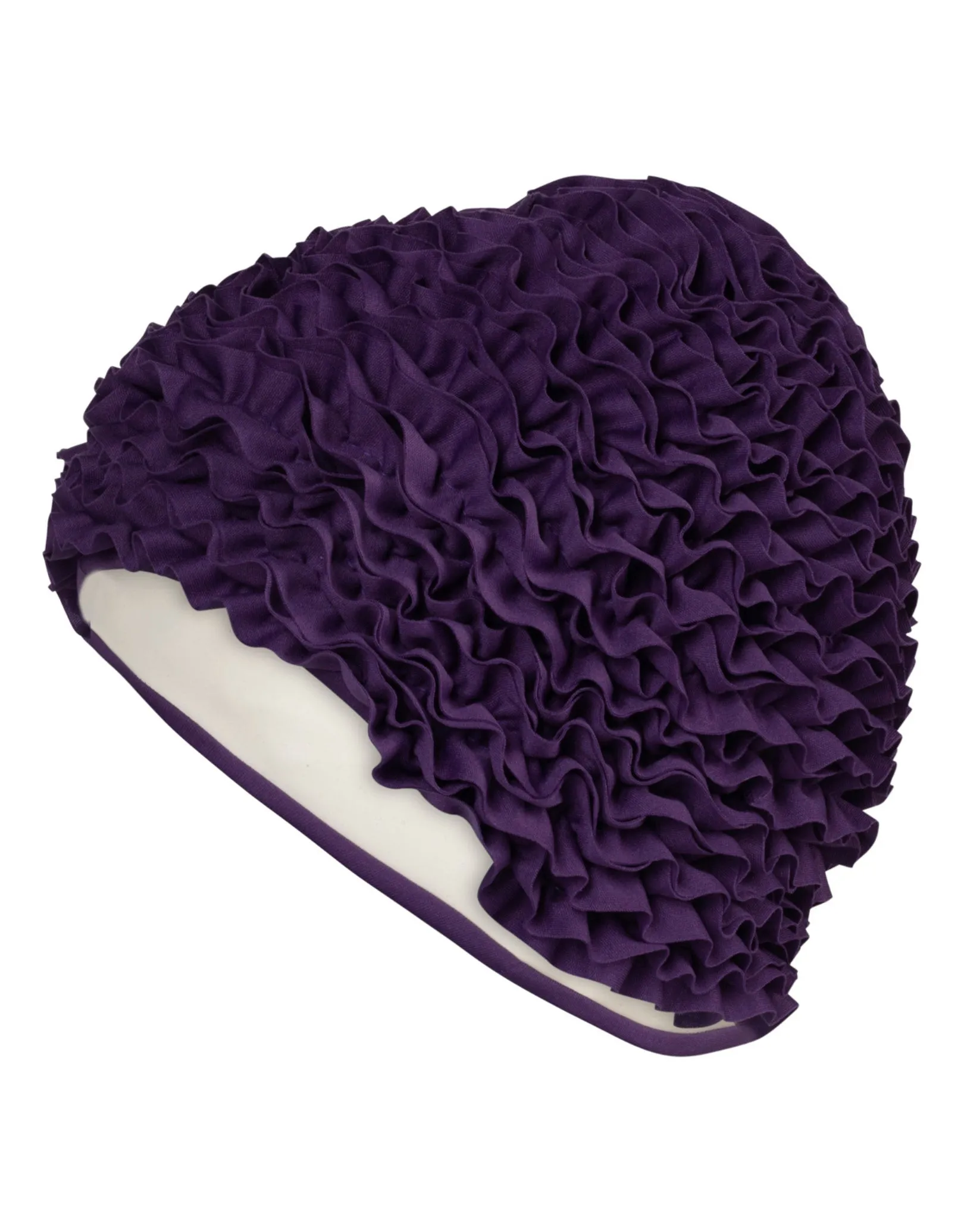 Frill Fabric Swim Cap