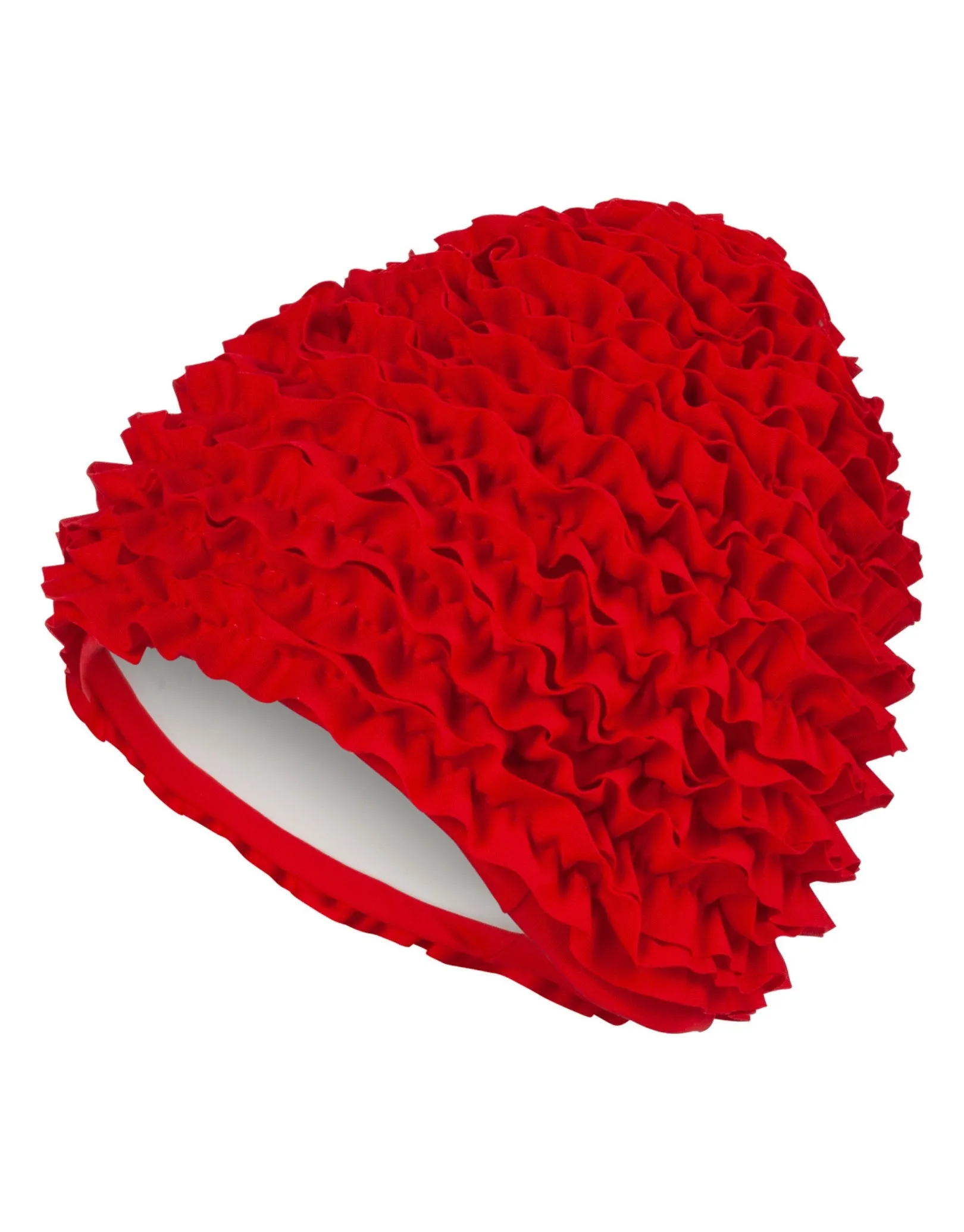 Frill Fabric Swim Cap