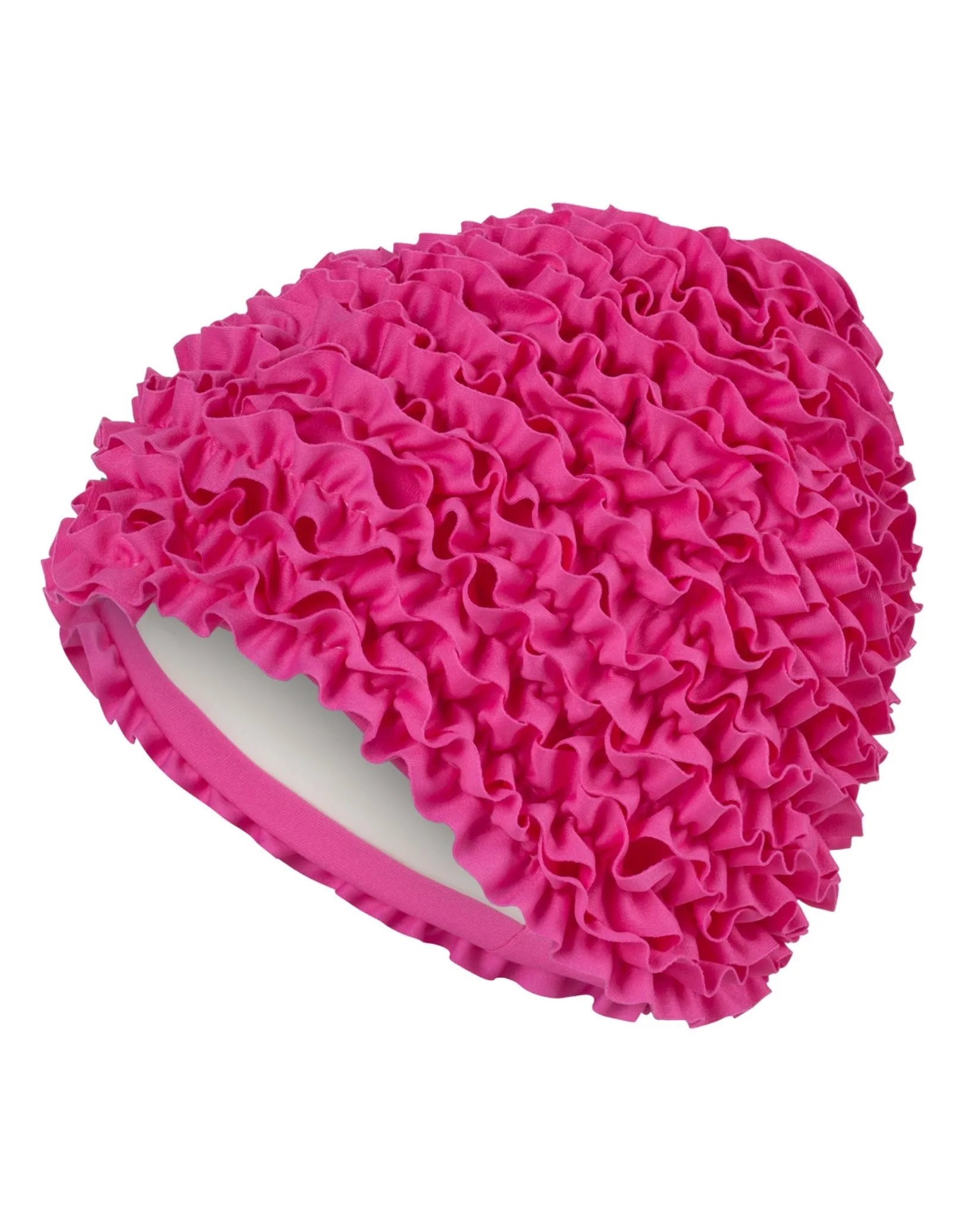 Frill Fabric Swim Cap