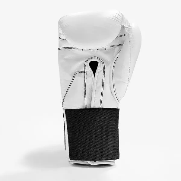 Geezers Halo Training/Sparring Boxing Gloves - Velcro White
