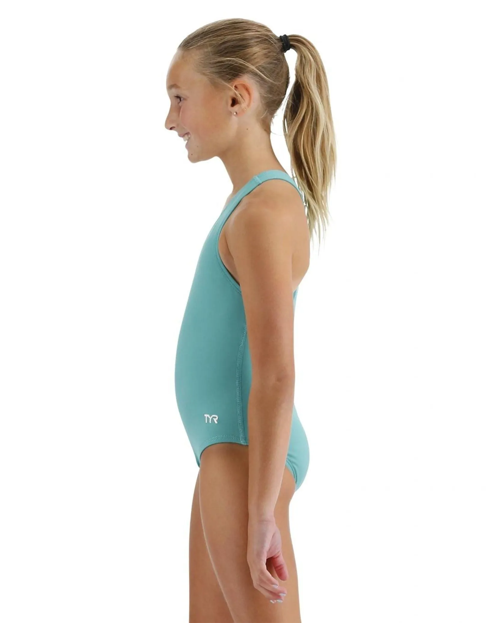 Girls Solid Durafast Elite Ella MaxFit Swimsuit - Latigo Bay