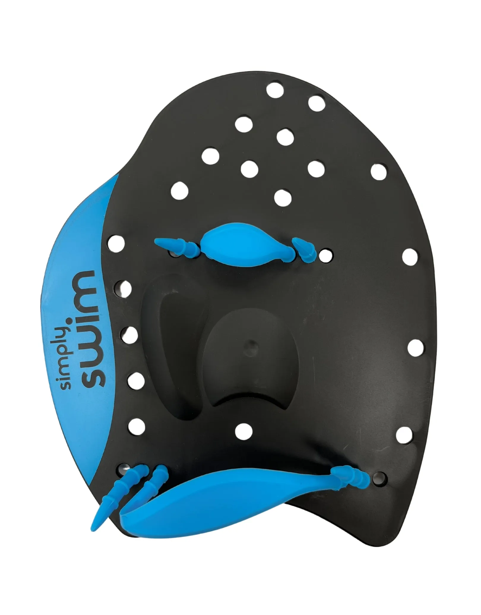 Hand Swim Paddles - Black/Blue - 3 sizes