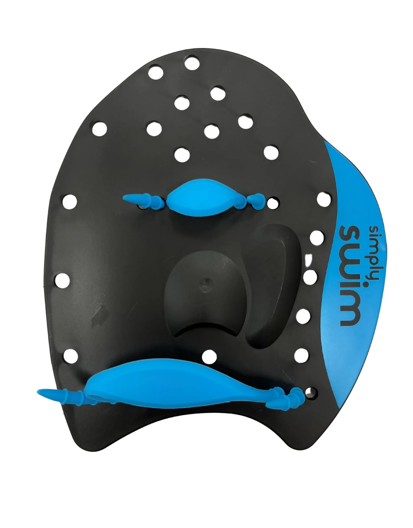 Hand Swim Paddles - Black/Blue - 3 sizes