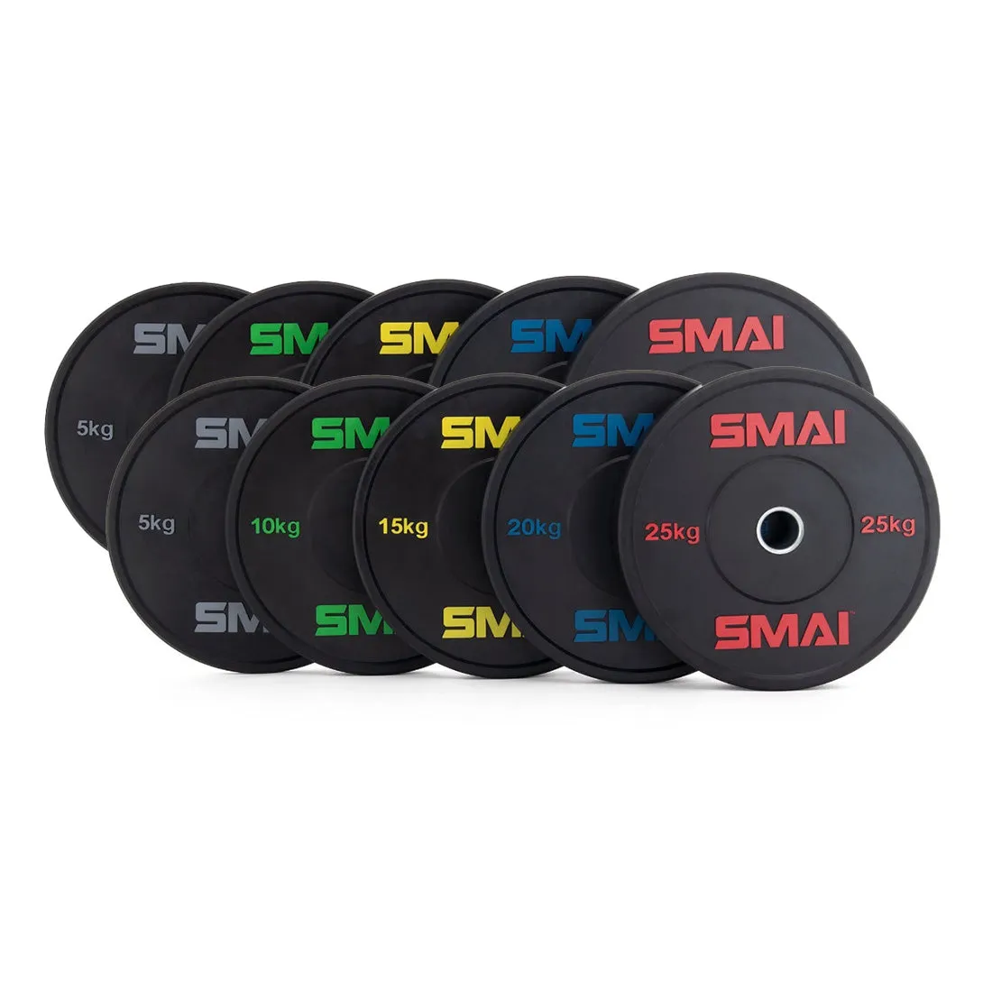 HD Bumper Plates Set - 150kg Mixed Smai