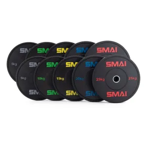 HD Bumper Plates Set - 150kg Mixed Smai