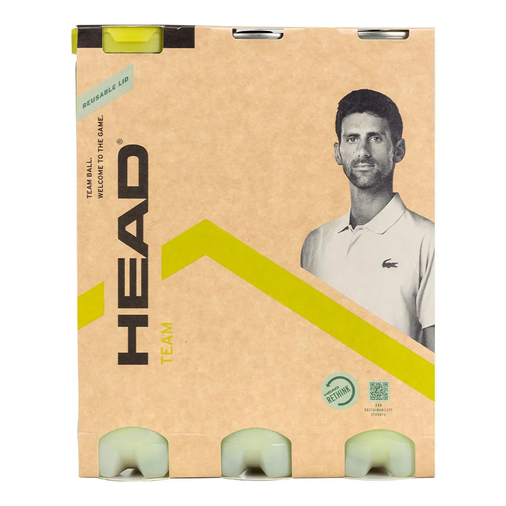 Head Team Tennis Balls - 1 Dozen