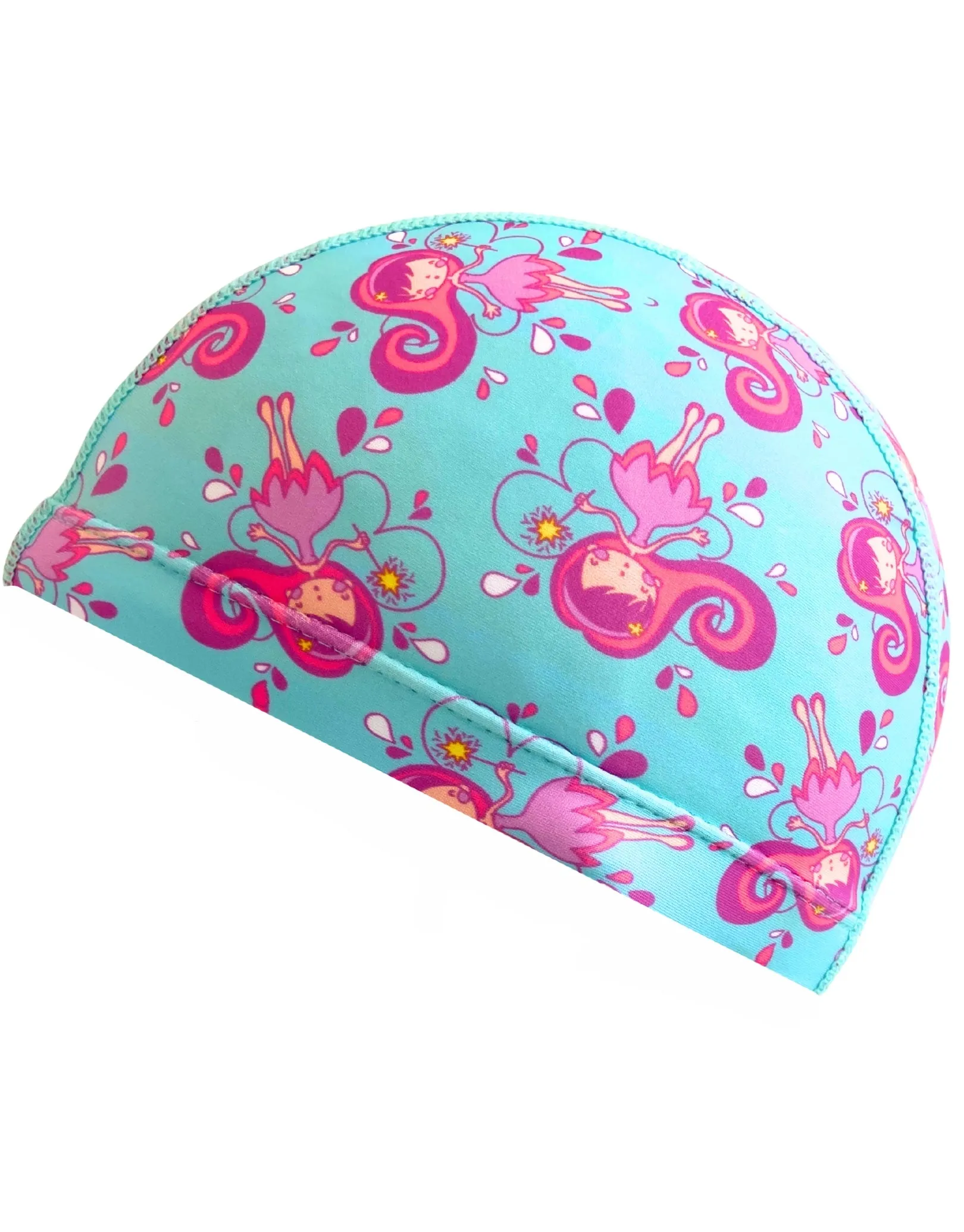 Junior Fun Patterns Lycra Swim Cap