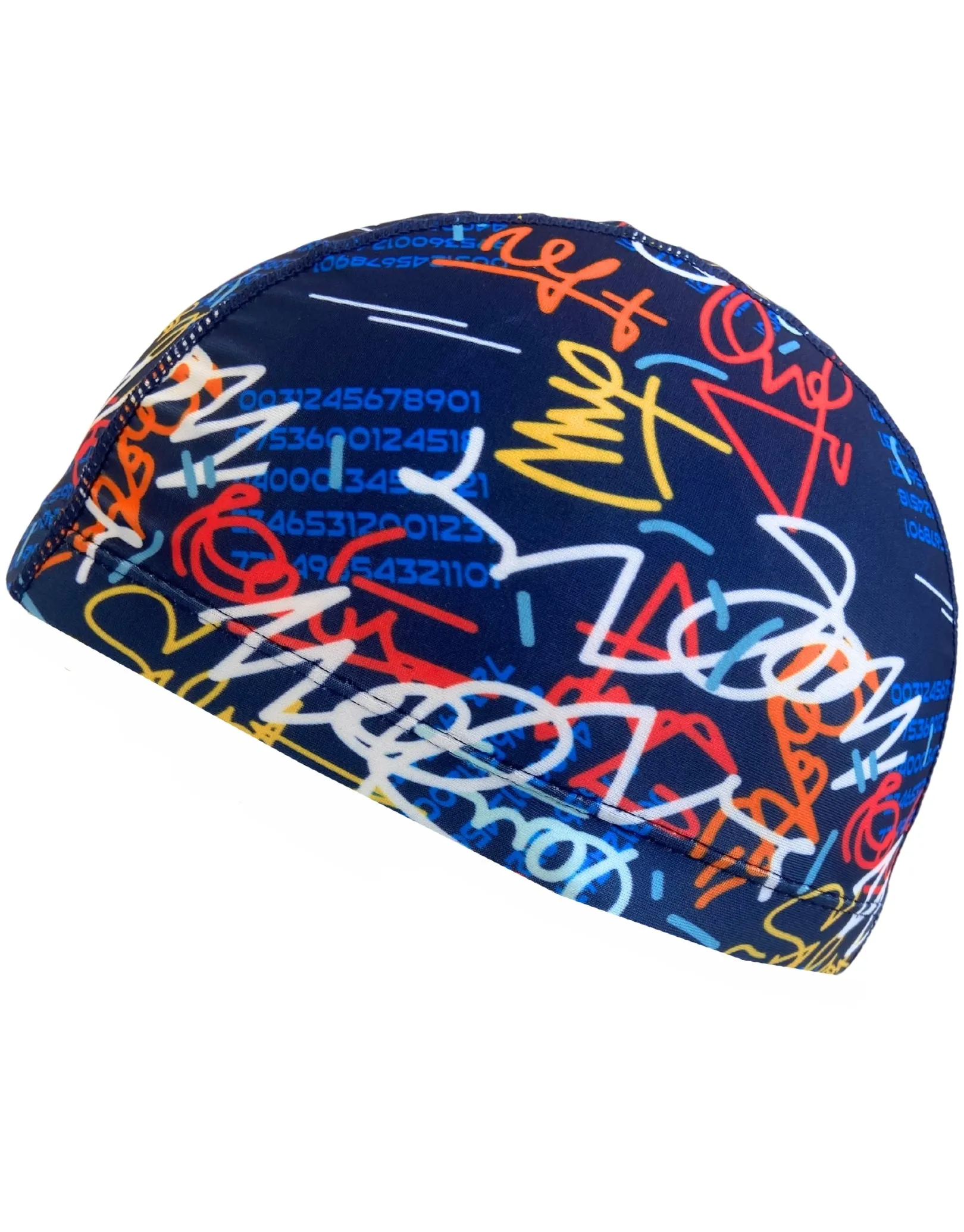 Junior Fun Patterns Lycra Swim Cap