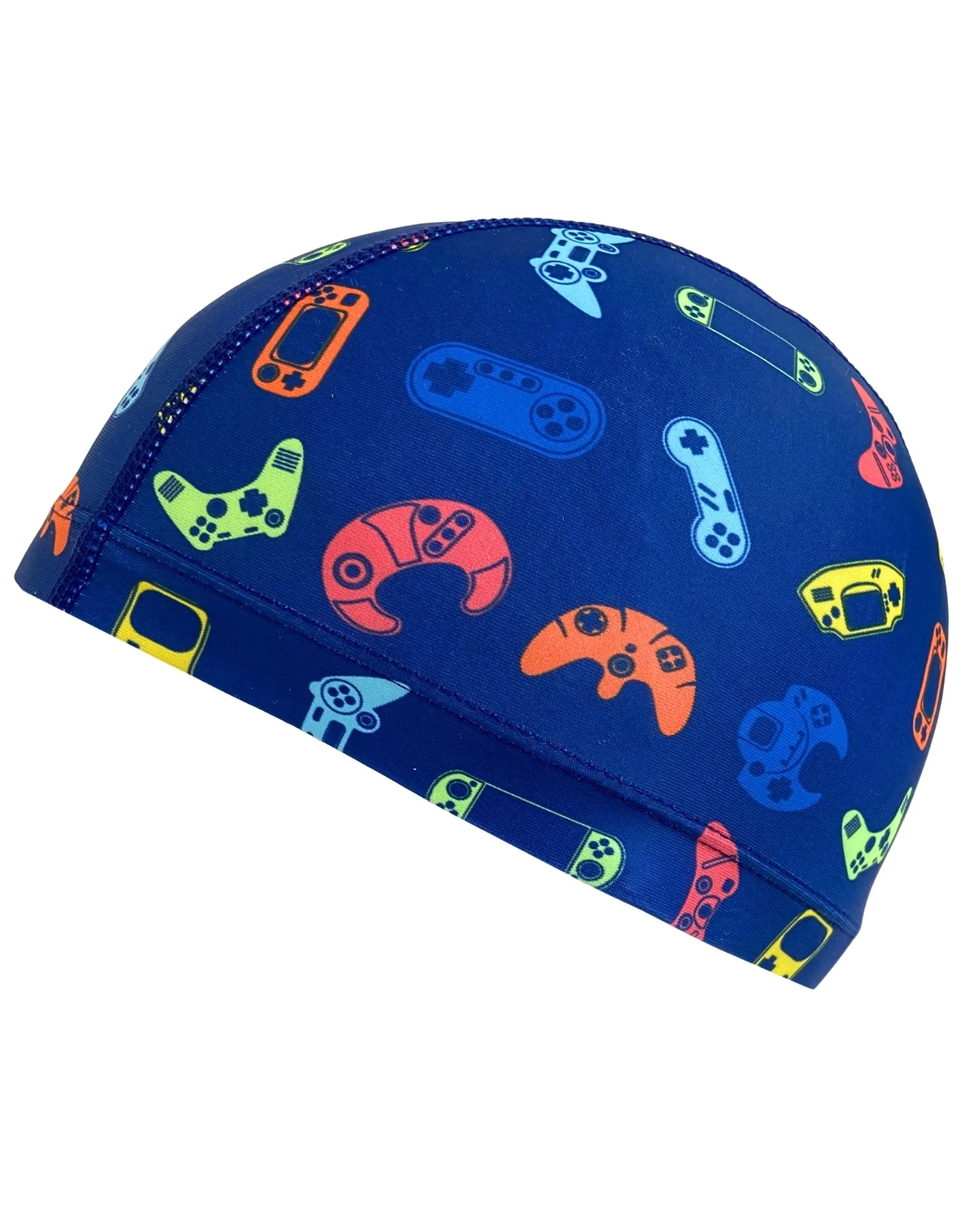 Junior Fun Patterns Lycra Swim Cap