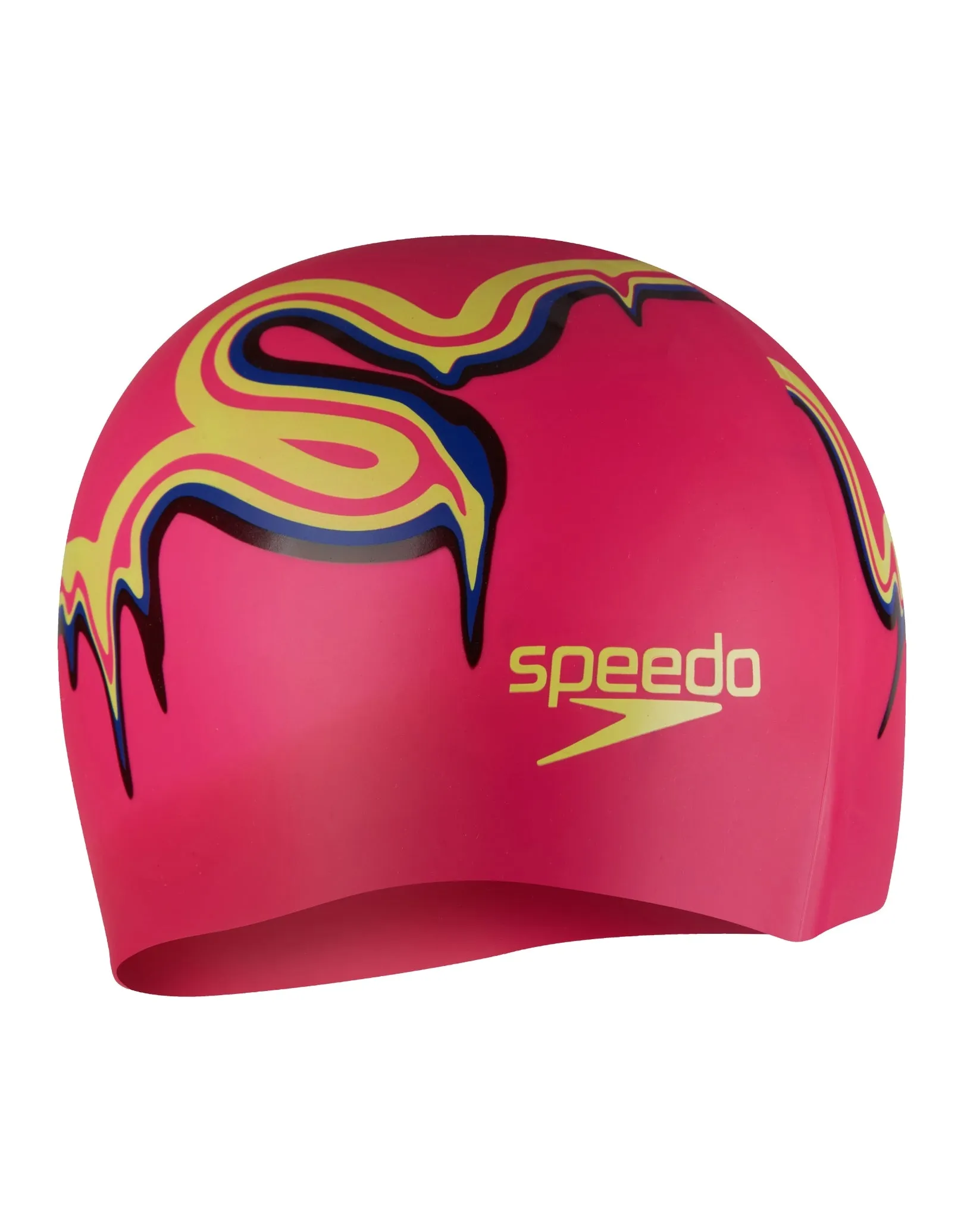 Junior Slogan Print Silicone Swim Cap