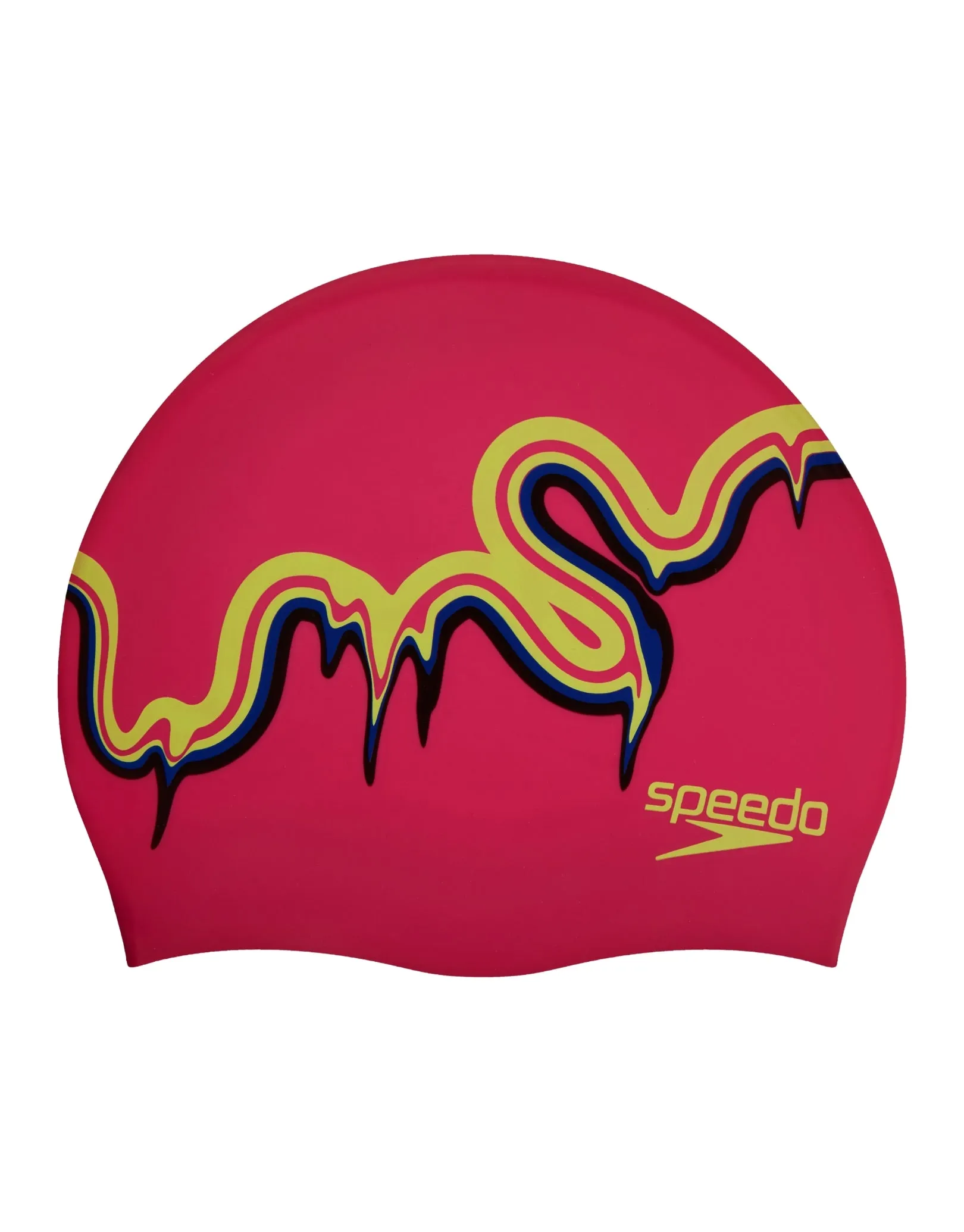 Junior Slogan Print Silicone Swim Cap