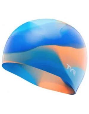 Junior Tie Dye Graphic Silicone Swim Cap