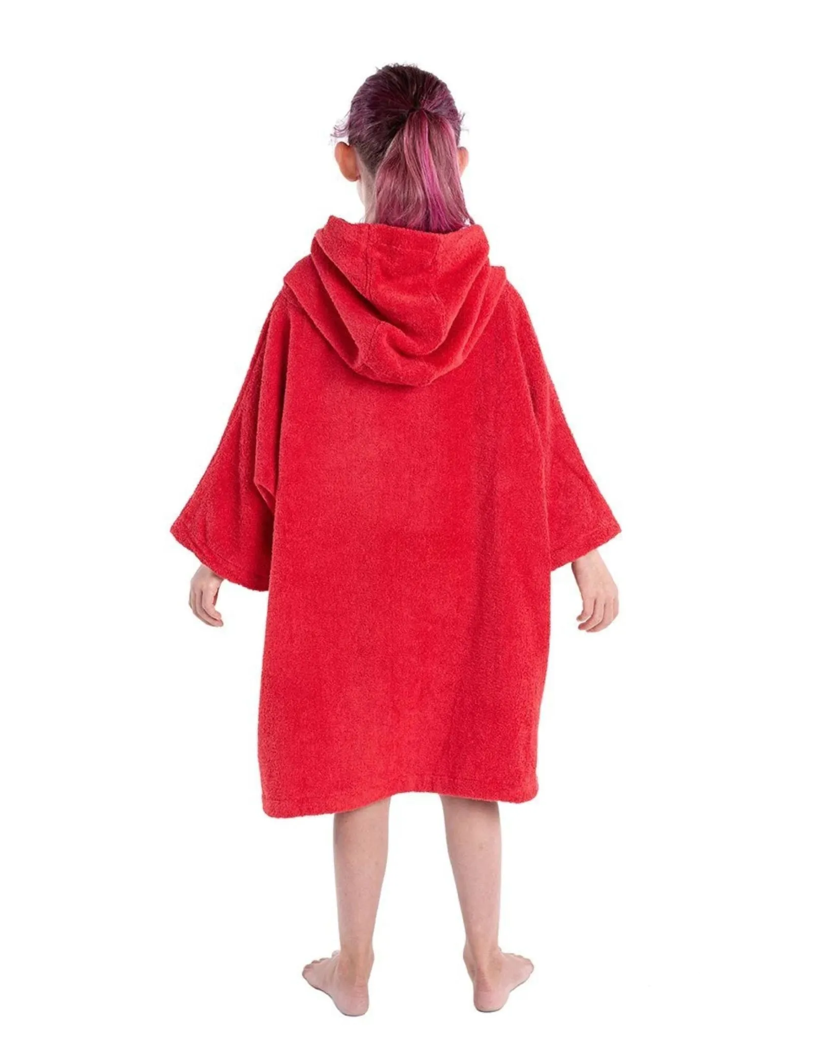 Kids Organic Cotton Short Sleeve Towel Poncho - 5-9 yrs