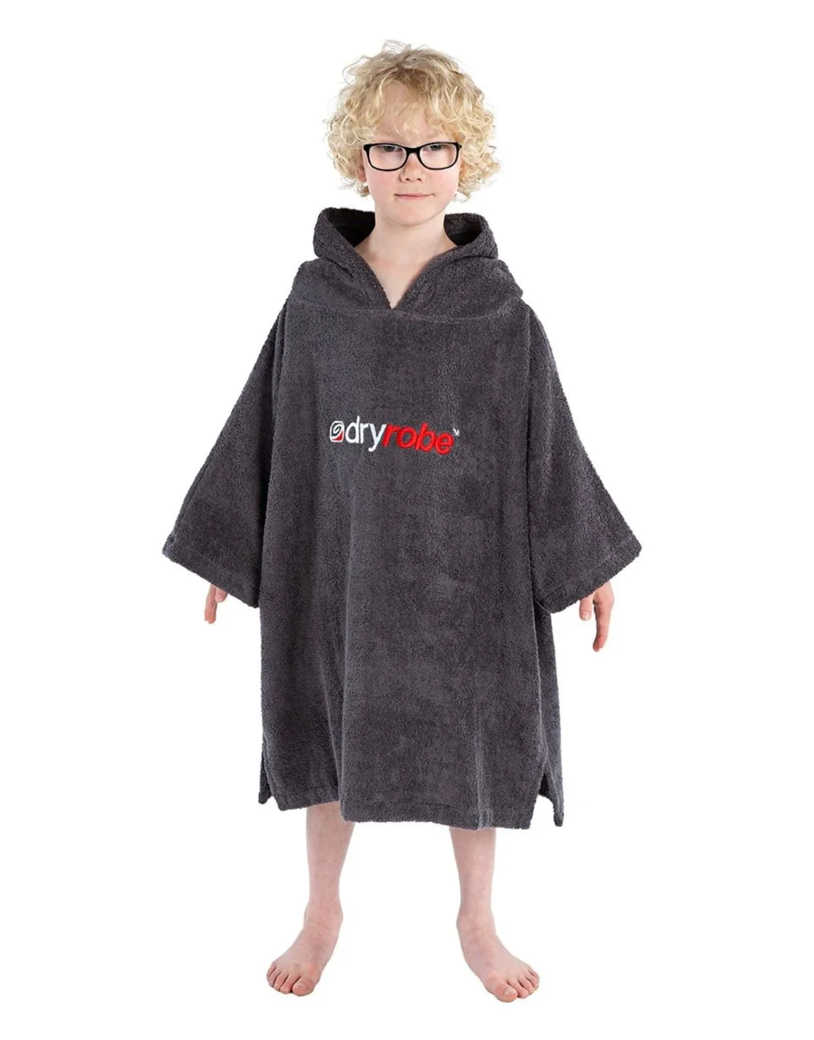 Kids Organic Cotton Short Sleeve Towel Poncho - 5-9 yrs