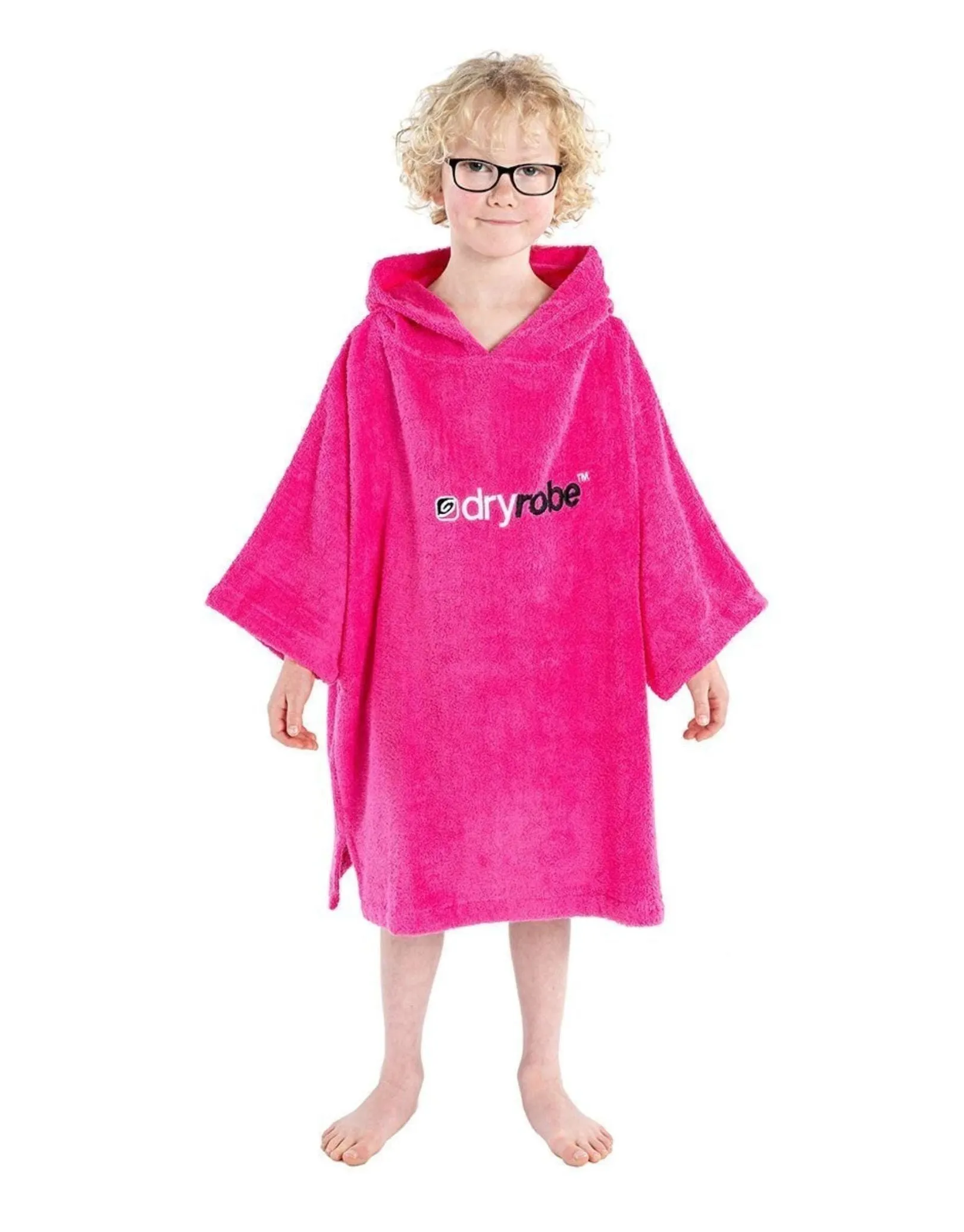 Kids Organic Cotton Short Sleeve Towel Poncho - 5-9 yrs