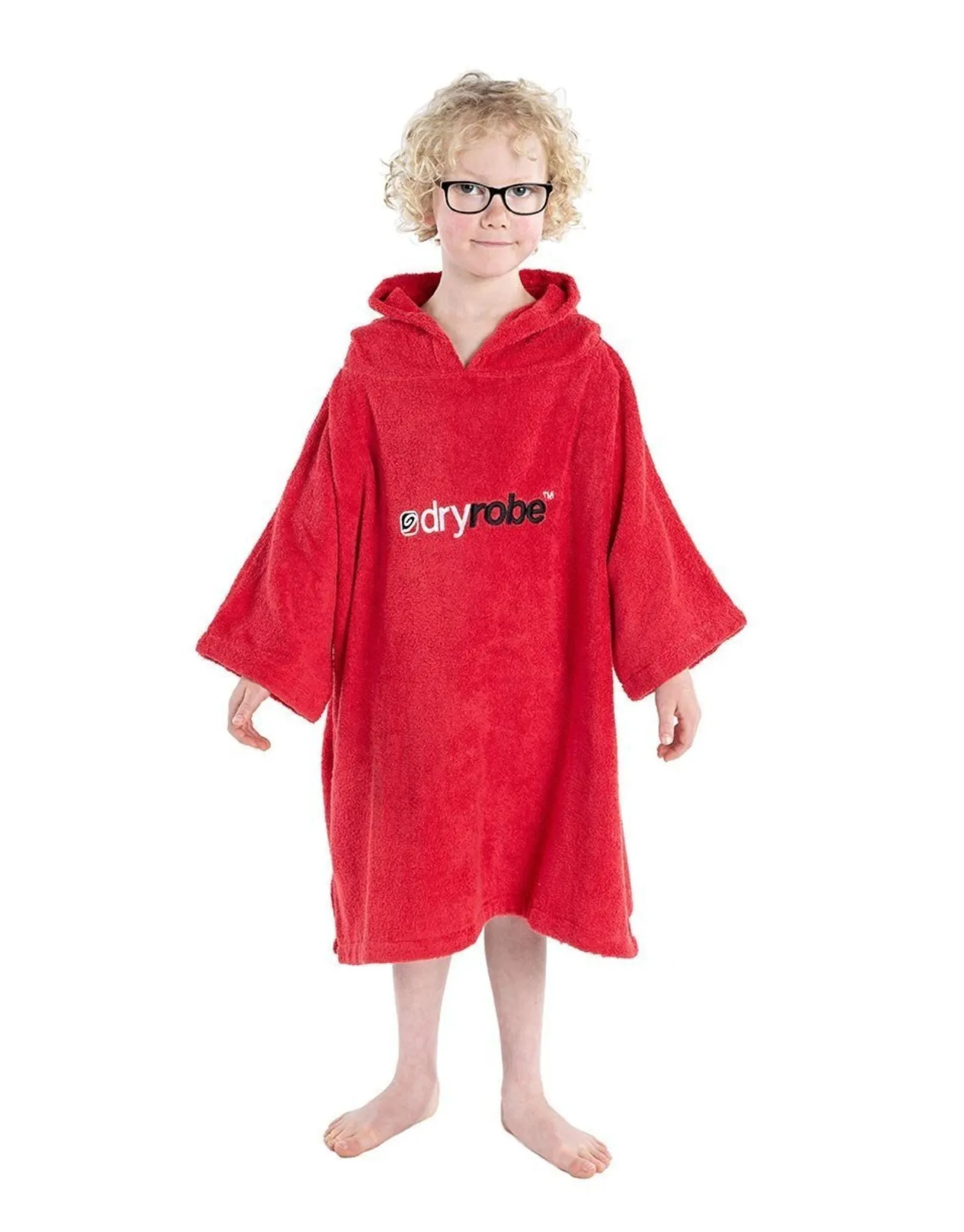 Kids Organic Cotton Short Sleeve Towel Poncho - 5-9 yrs