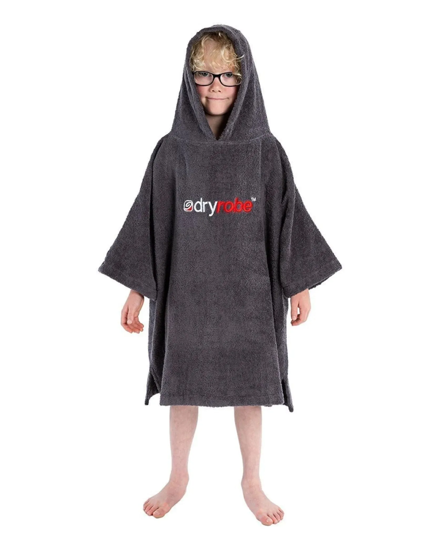 Kids Organic Cotton Short Sleeve Towel Poncho - 5-9 yrs