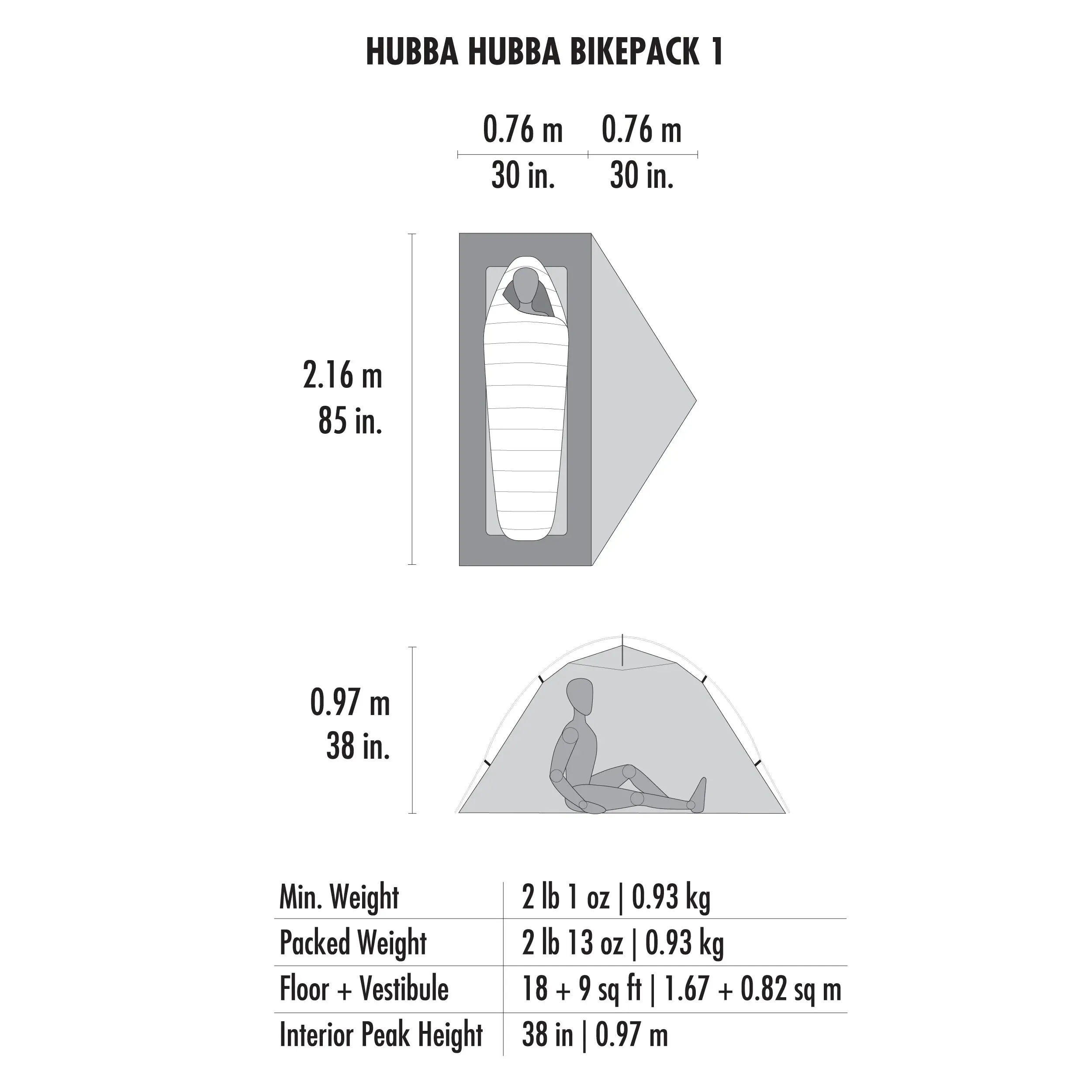 MSR | Hubba Hubba Bikepack 1-Person Tent