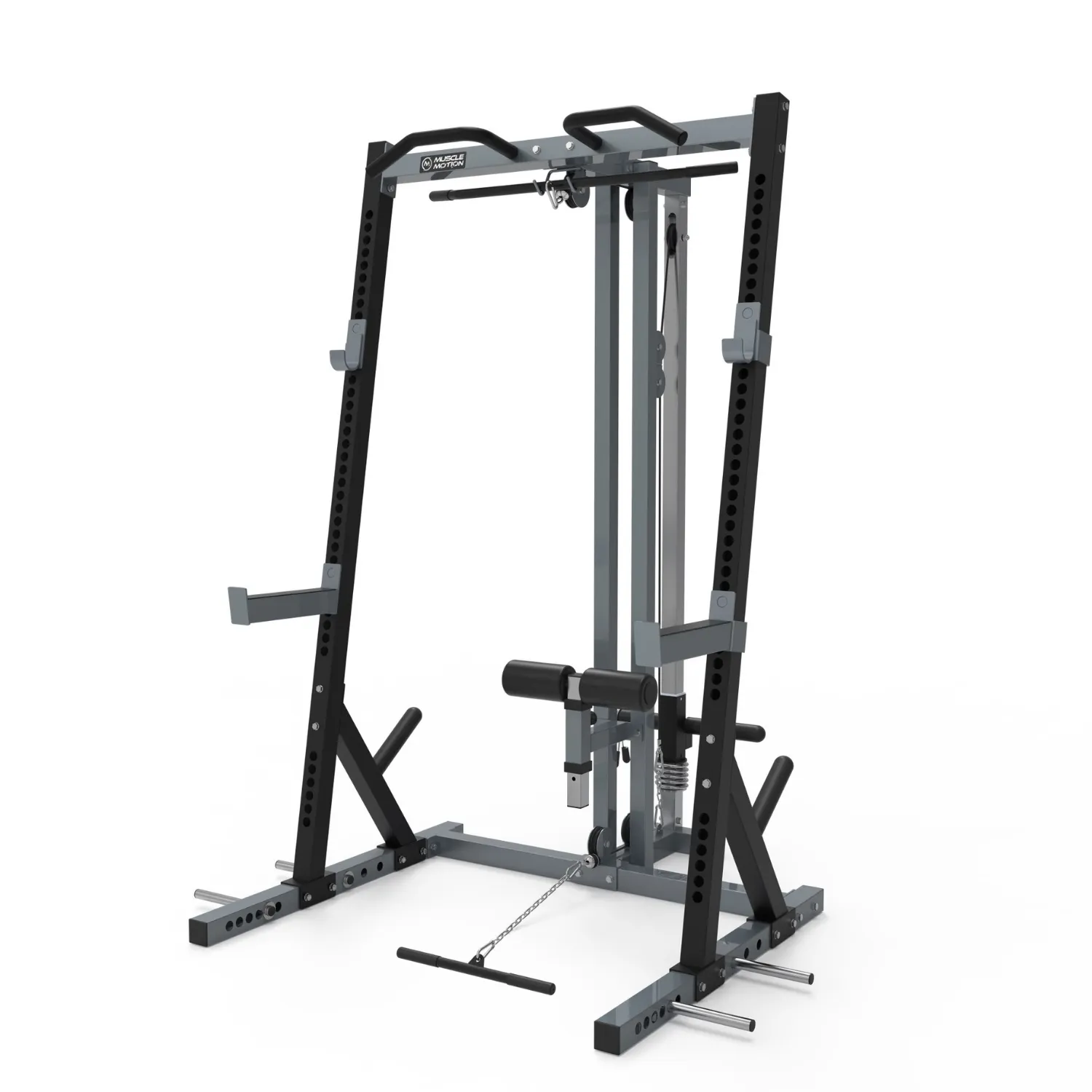 Muscle Motion Half Rack with High Low pulley (Rating Certified)