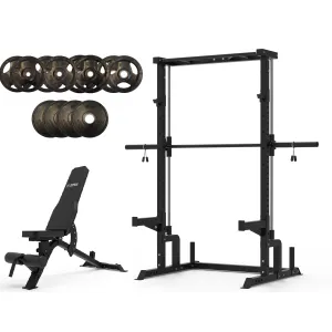 Muscle Motion Valor Modular Half Rack With Smith Machine Package