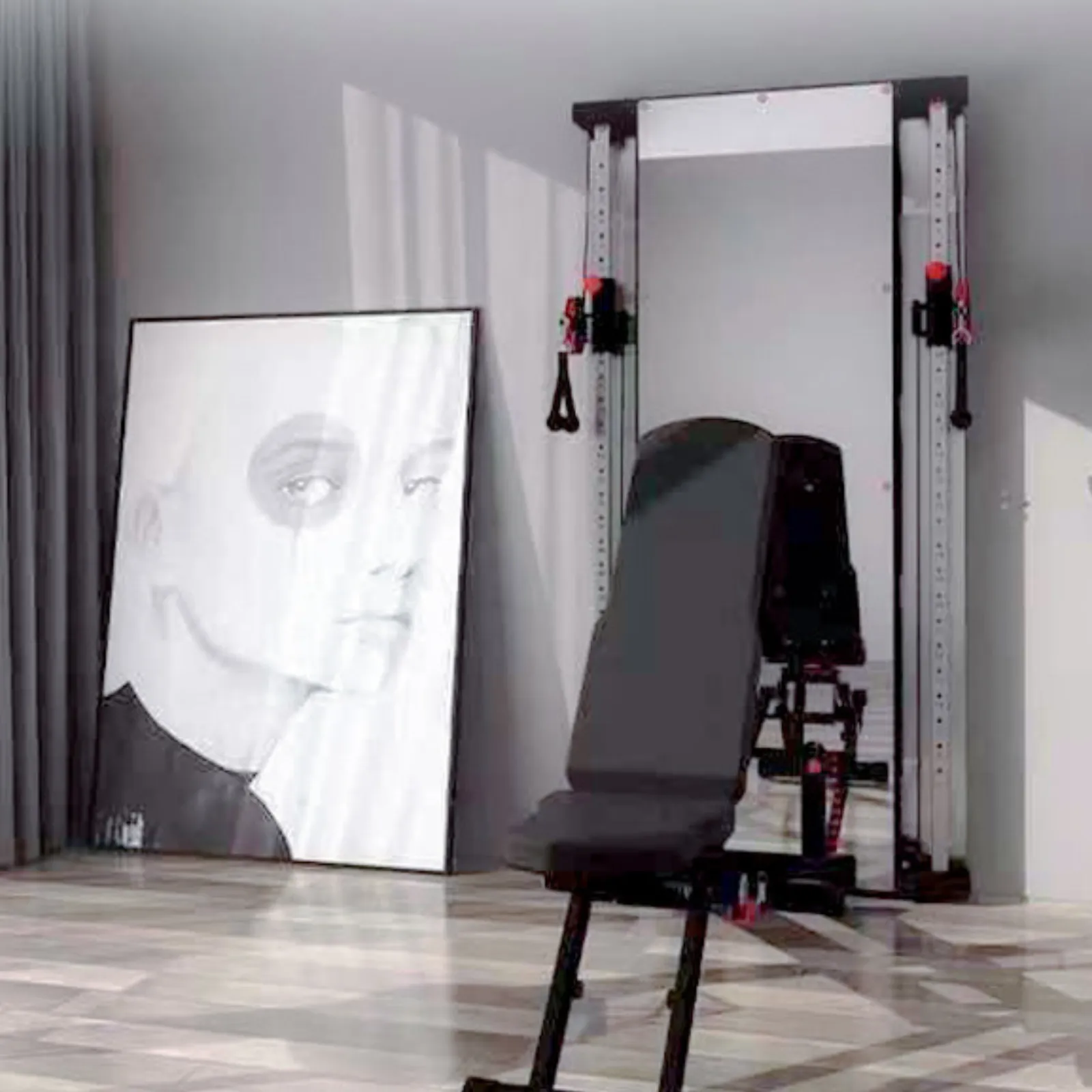 Muscle Motion Wall Mounted Functional Trainer-Double Stack - Lifestyle Series
