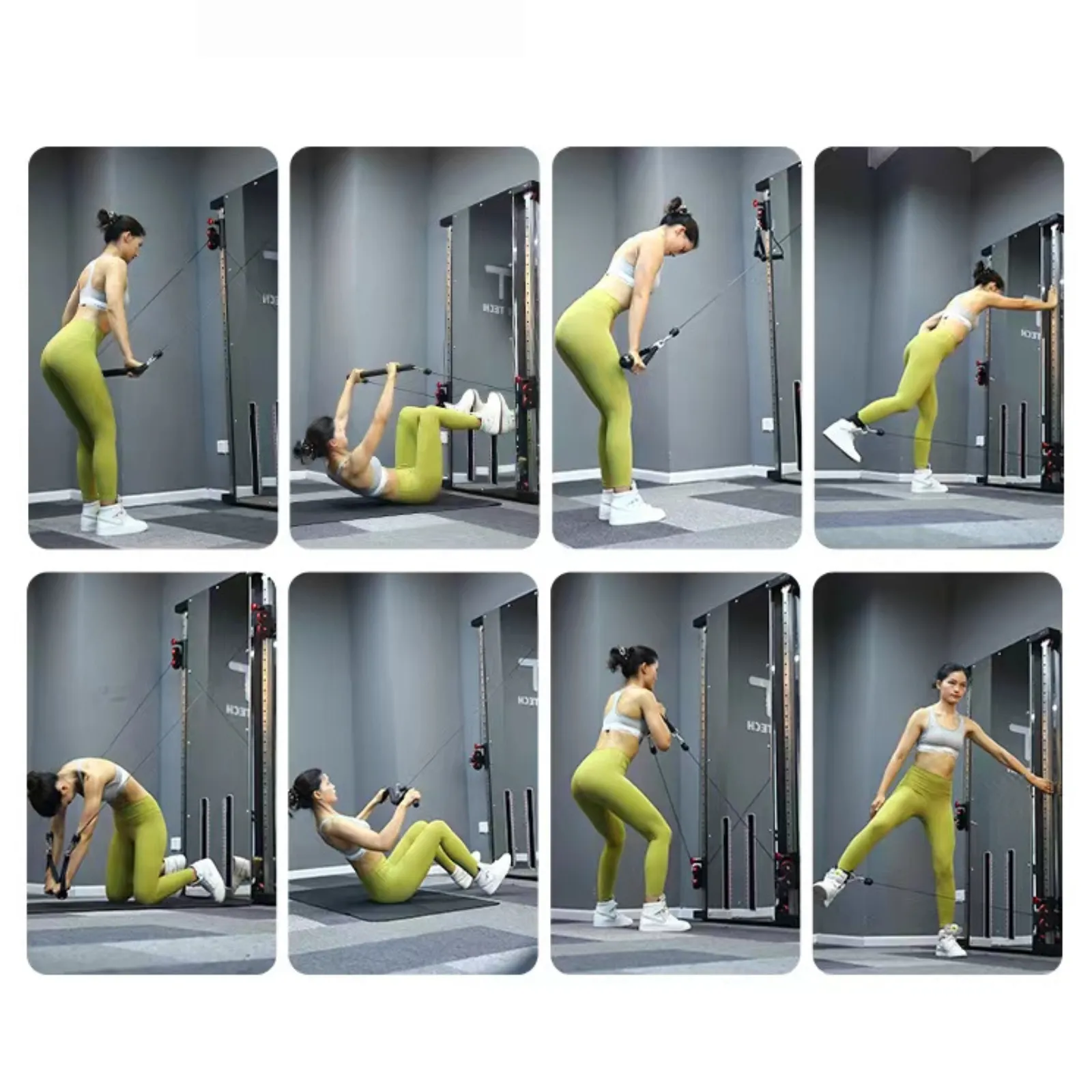 Muscle Motion Wall Mounted Functional Trainer-Double Stack - Lifestyle Series