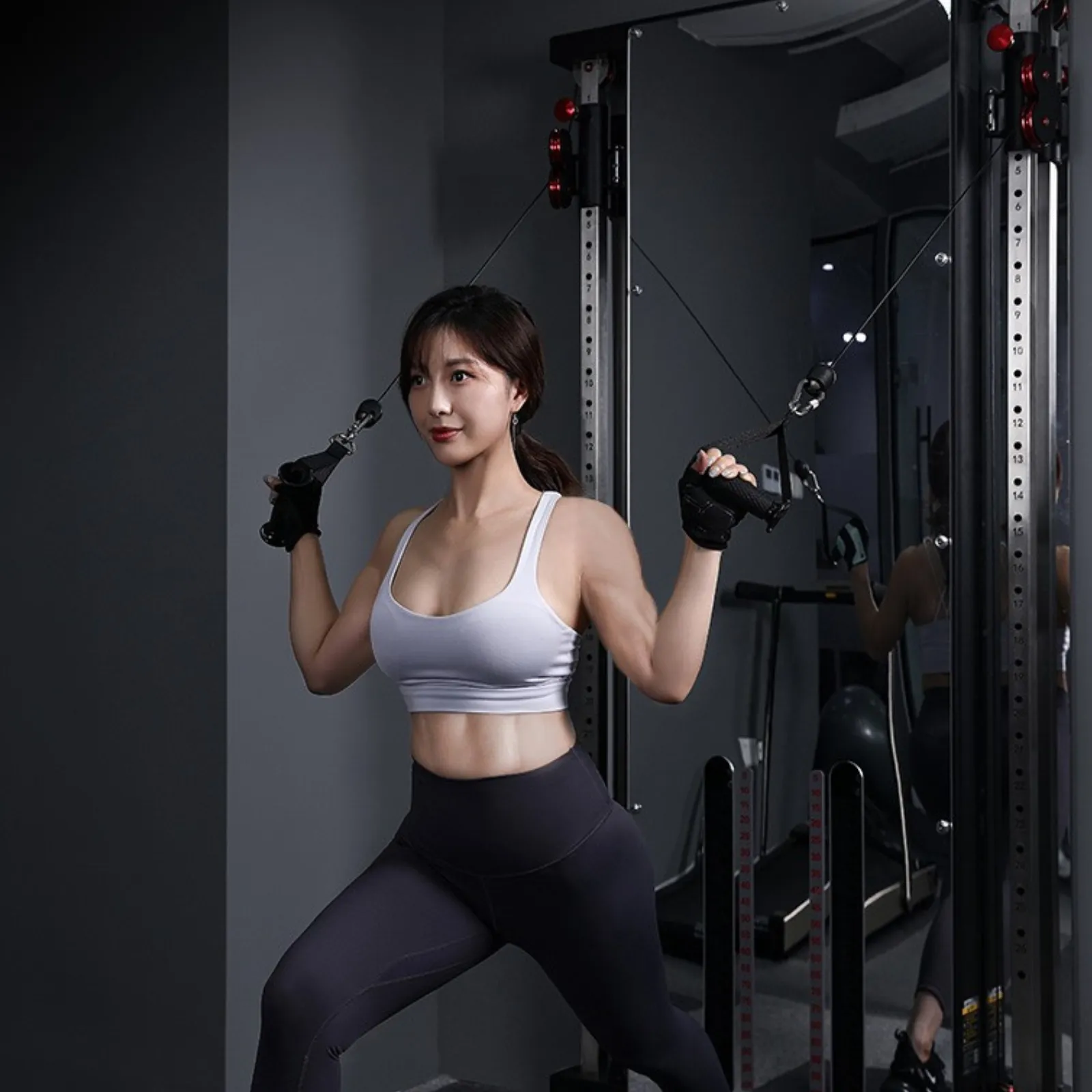 Muscle Motion Wall Mounted Functional Trainer-Double Stack - Lifestyle Series