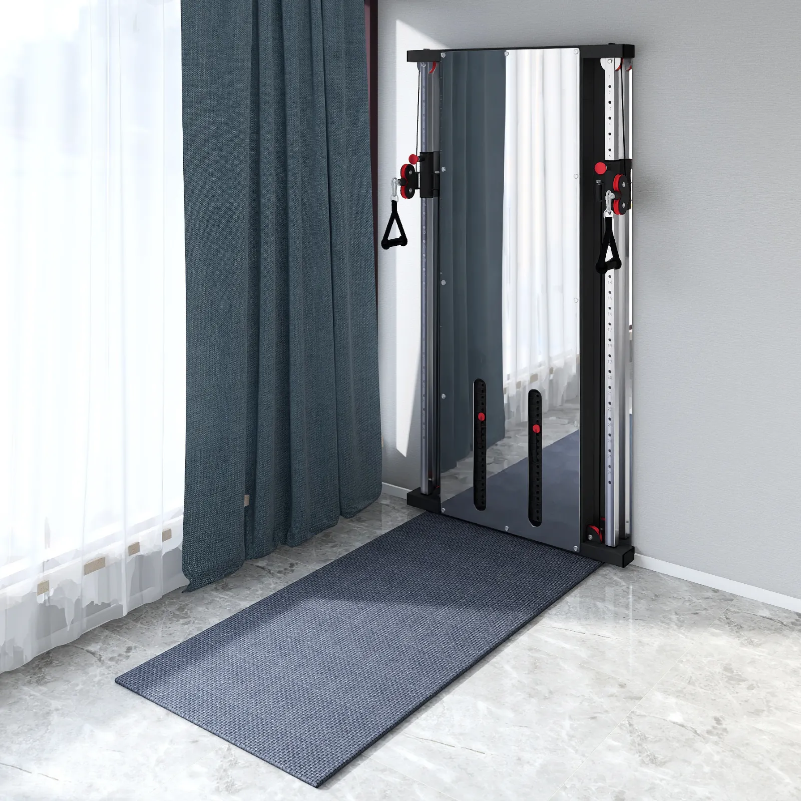 Muscle Motion Wall Mounted Functional Trainer-Double Stack - Lifestyle Series