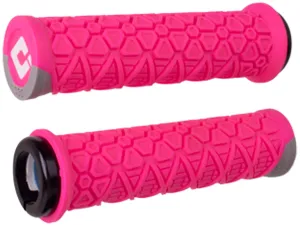 ODI Vanquish Grips - Pink/Gray Lock-On