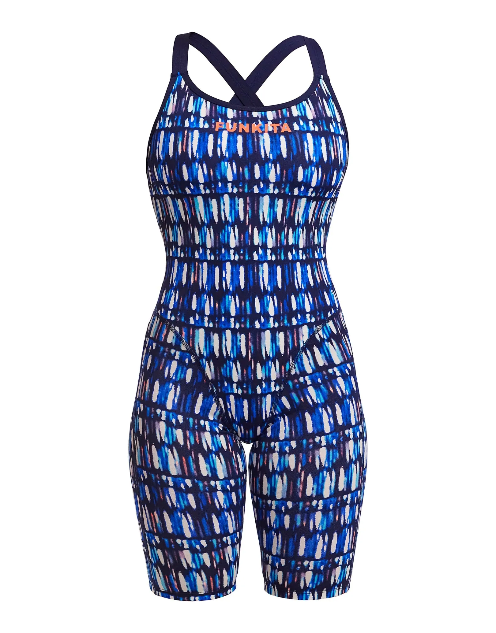 Perfect Teeth Fast Legs Legsuit - Blue
