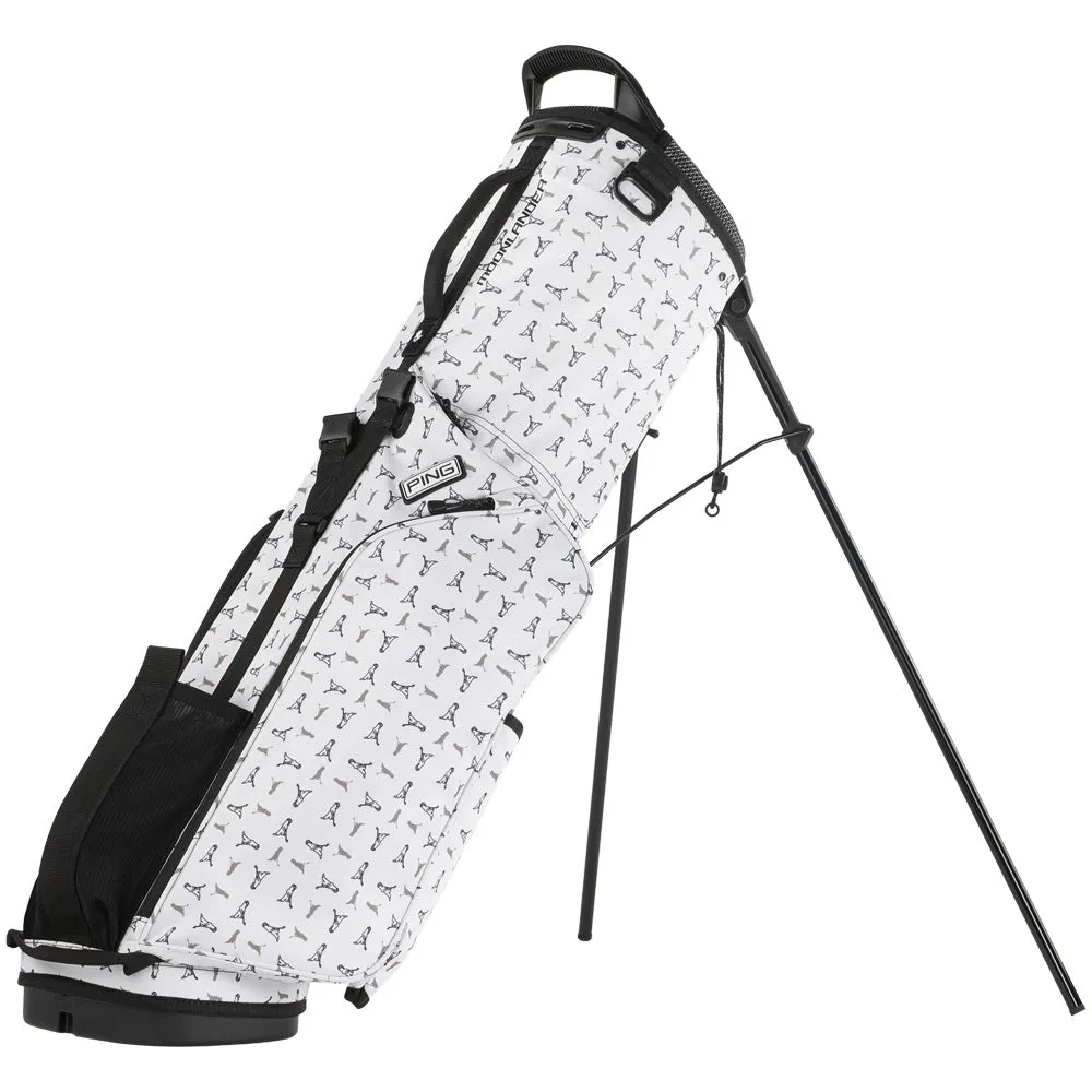 Ping Moonlander 244 Stand Bag - White/Mr Ping